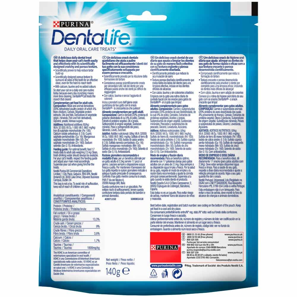 Dentalife Chicken Cat Treats 140g