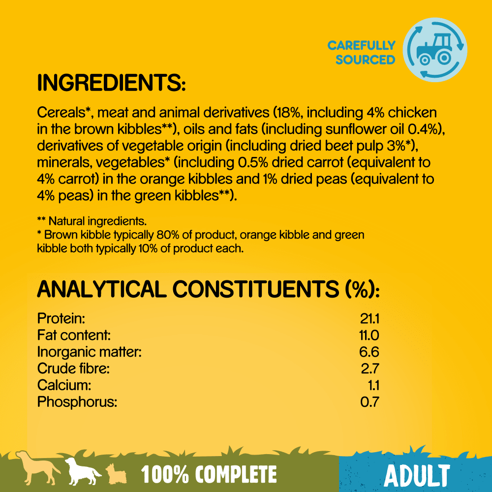 Pedigree Complete with Chicken & Vegetables Adult Dry Dog Food 12kg