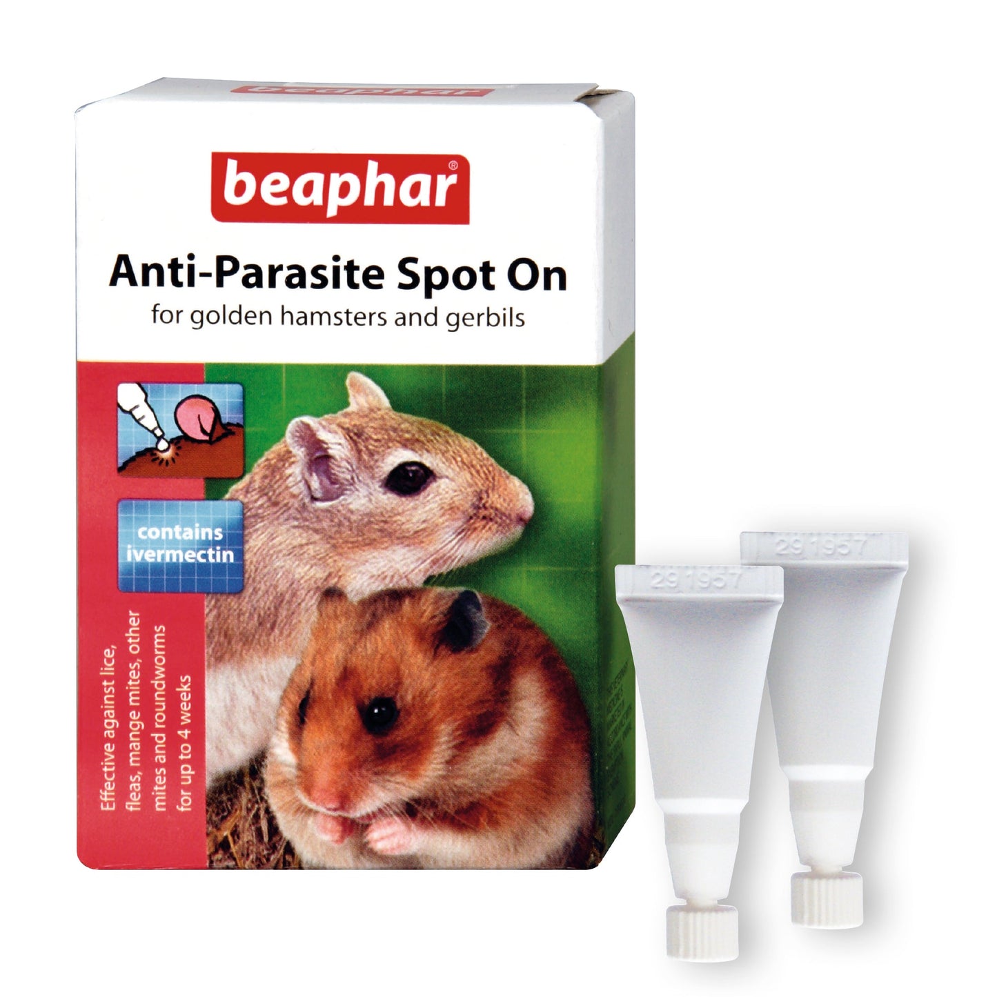Beaphar Anti-Parasite Spot On for Golden Hamsters & Gerbils 2 pipettes