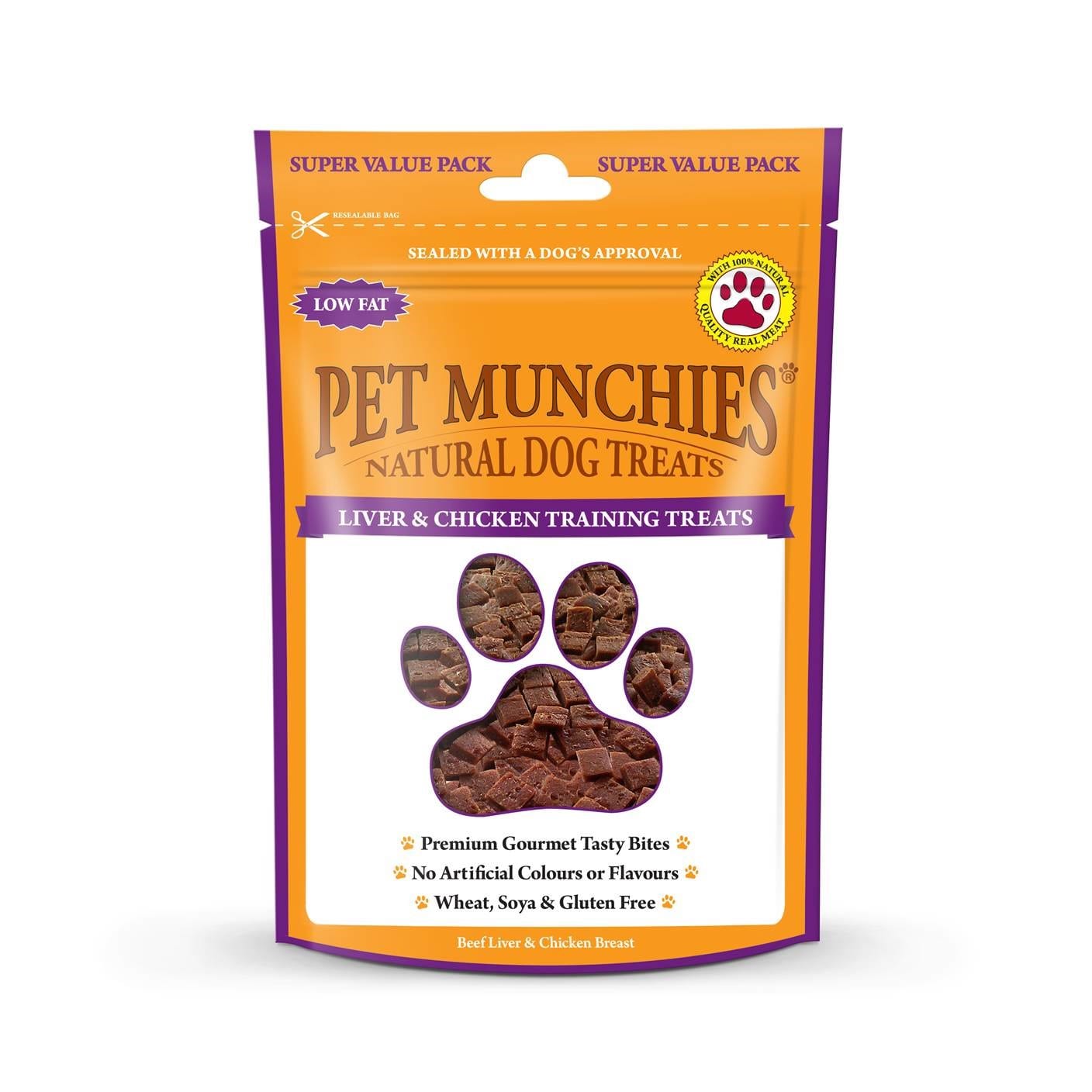 Pet Munchies Liver & Chicken Training Dog Treats 150g