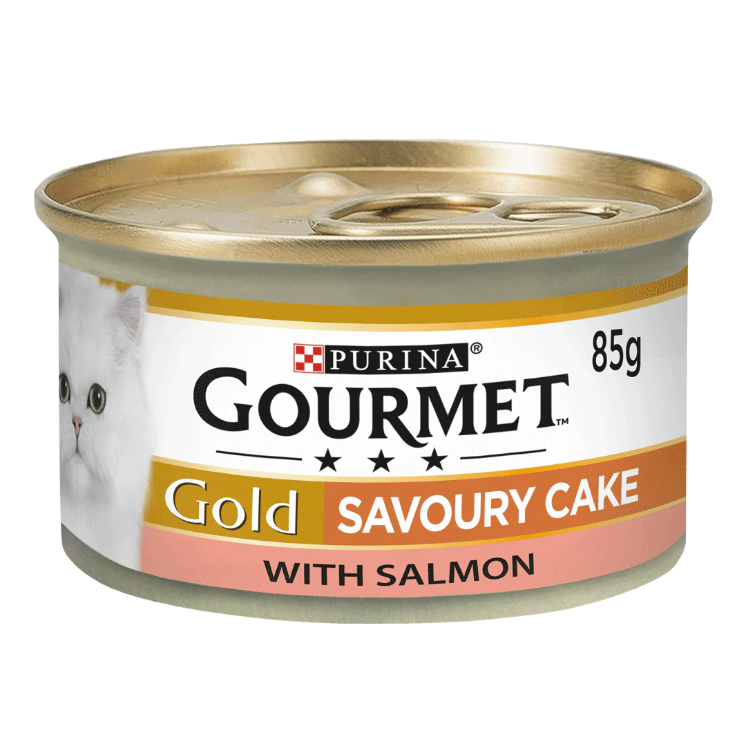 Gourmet Adult Gold Savoury Cake Salmon Wet Cat Food