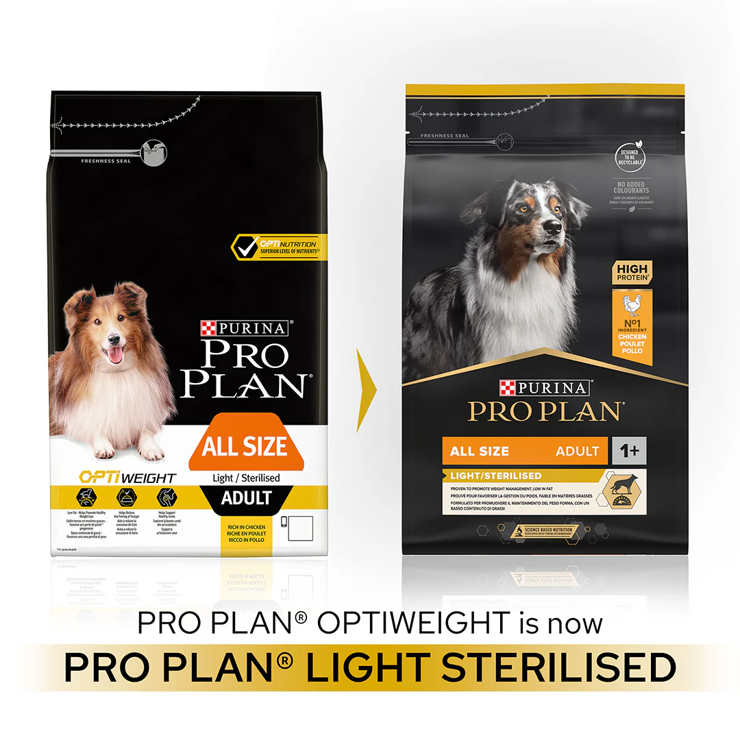 Pro Plan All Size Adult Light Sterilised Chicken Dry Dog Food