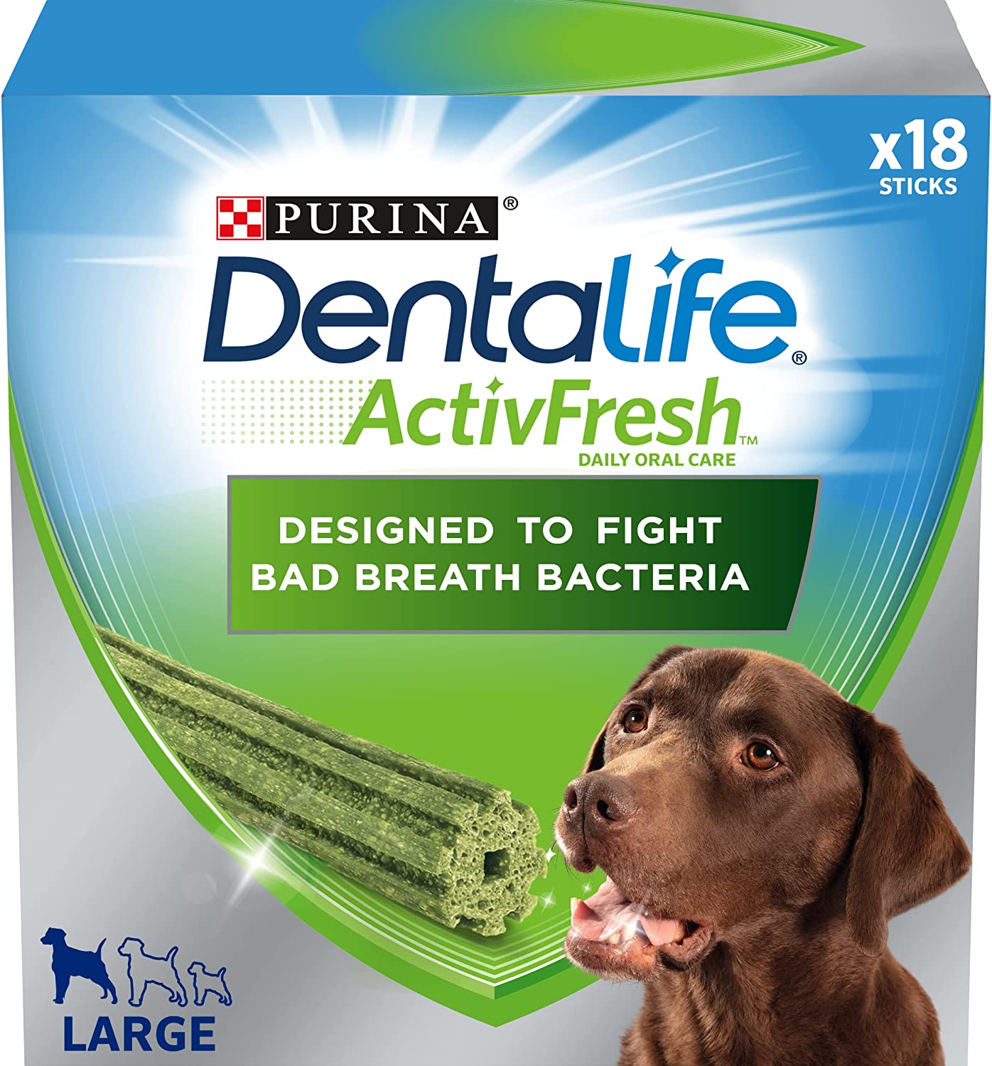 Dentalife ActivFresh Large Dog Treat Dental Chew 4 Sticks