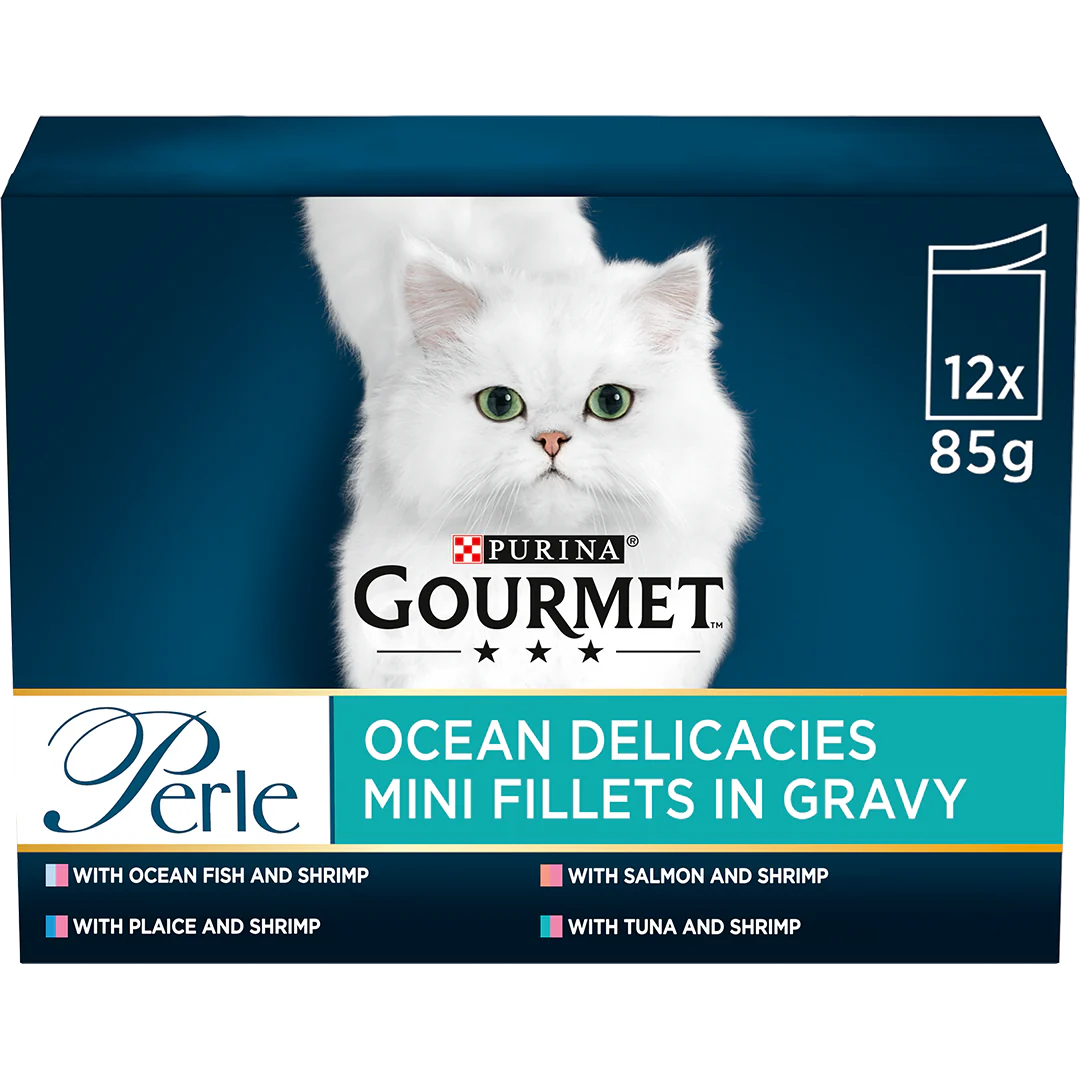 Gourmet Adult Perle Ocean Delicacies in Gravy Wet Cat Food