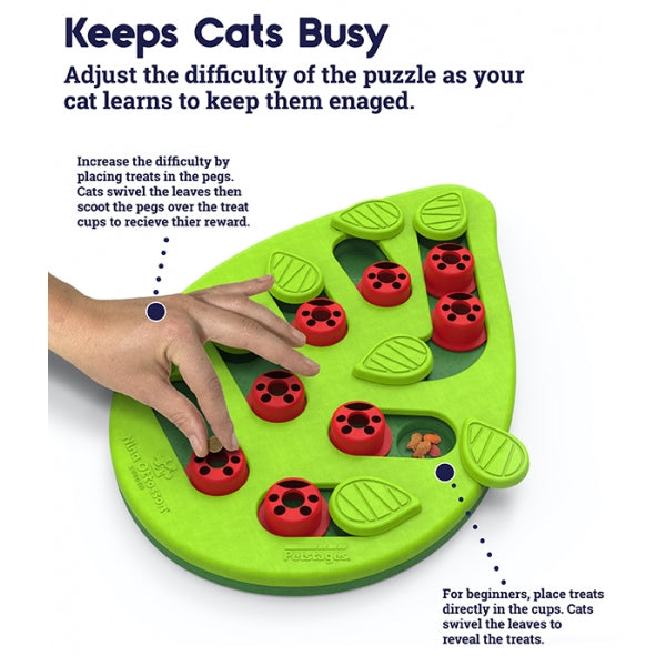 Nina Ottosson Puzzle & Play Buggin Out Green Cat Toy