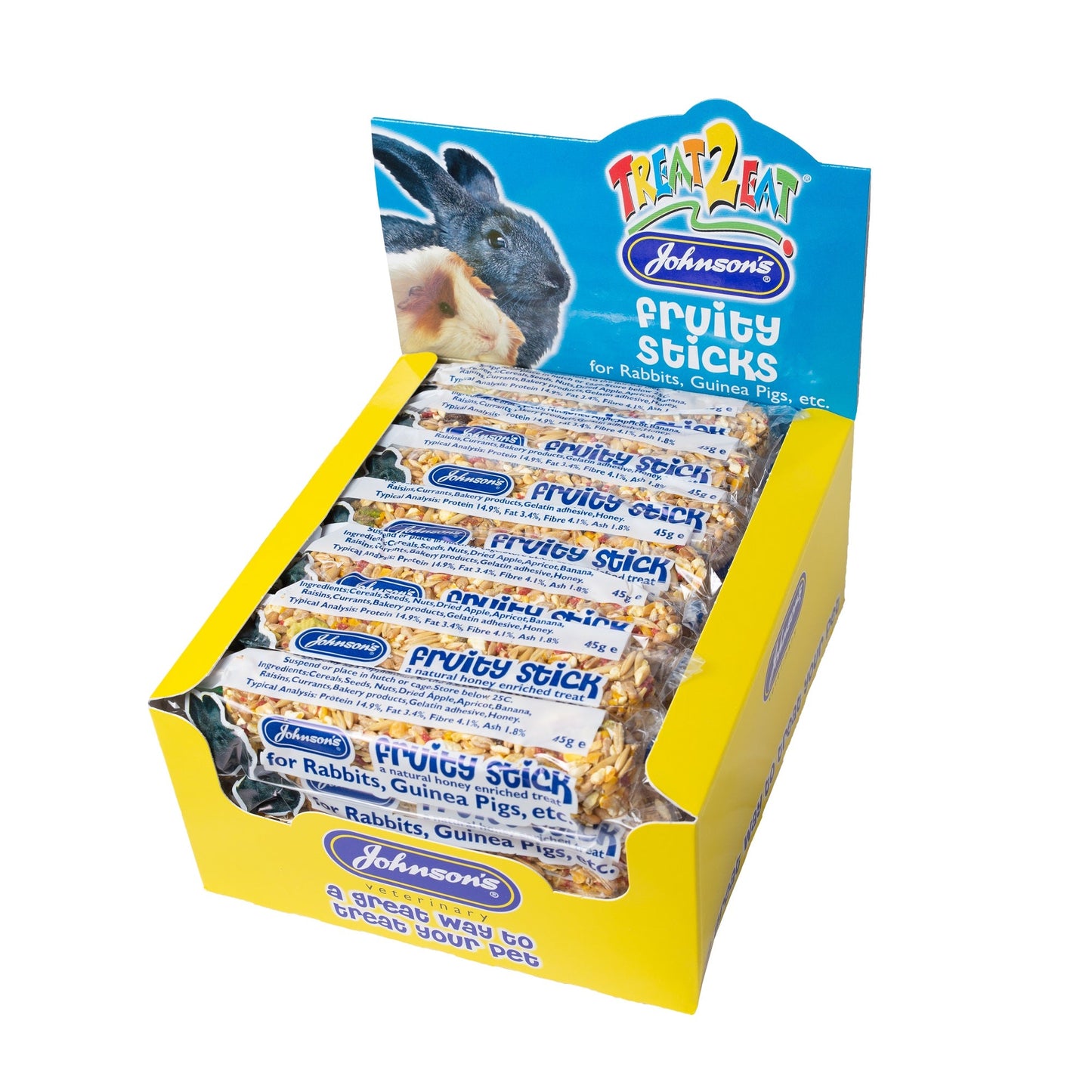 Johnsons Fruity Sticks for Rabbits/Guinea Pigs 45g