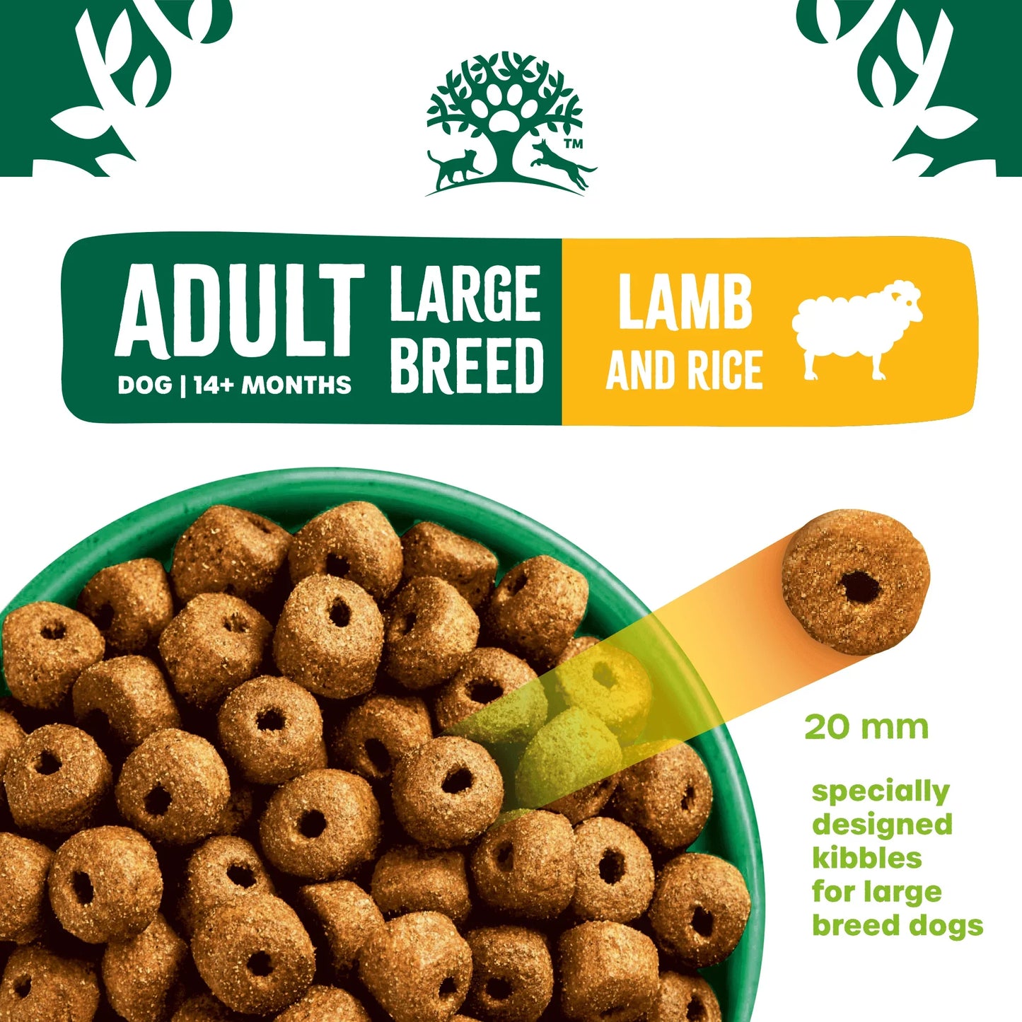 James Wellbeloved Adult Large Breed Lamb & Rice Dry Dog Food 15kg