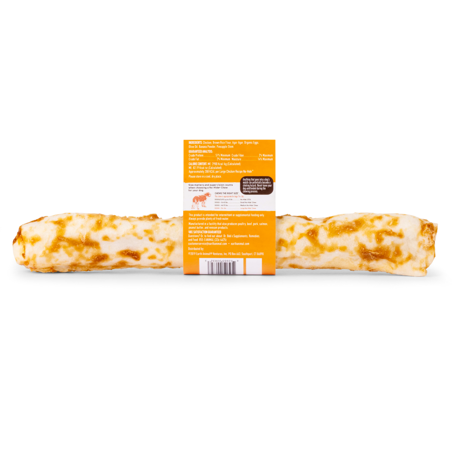 Earth Animal Chicken No Hide Chews Large Dog Treats 99g