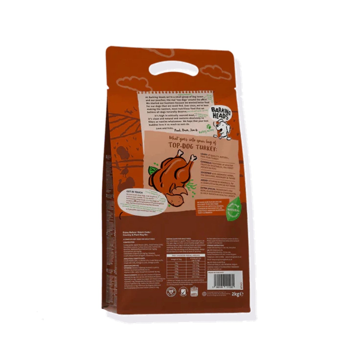 Barking Heads Top Dog Turkey Adult Dry Dog Food