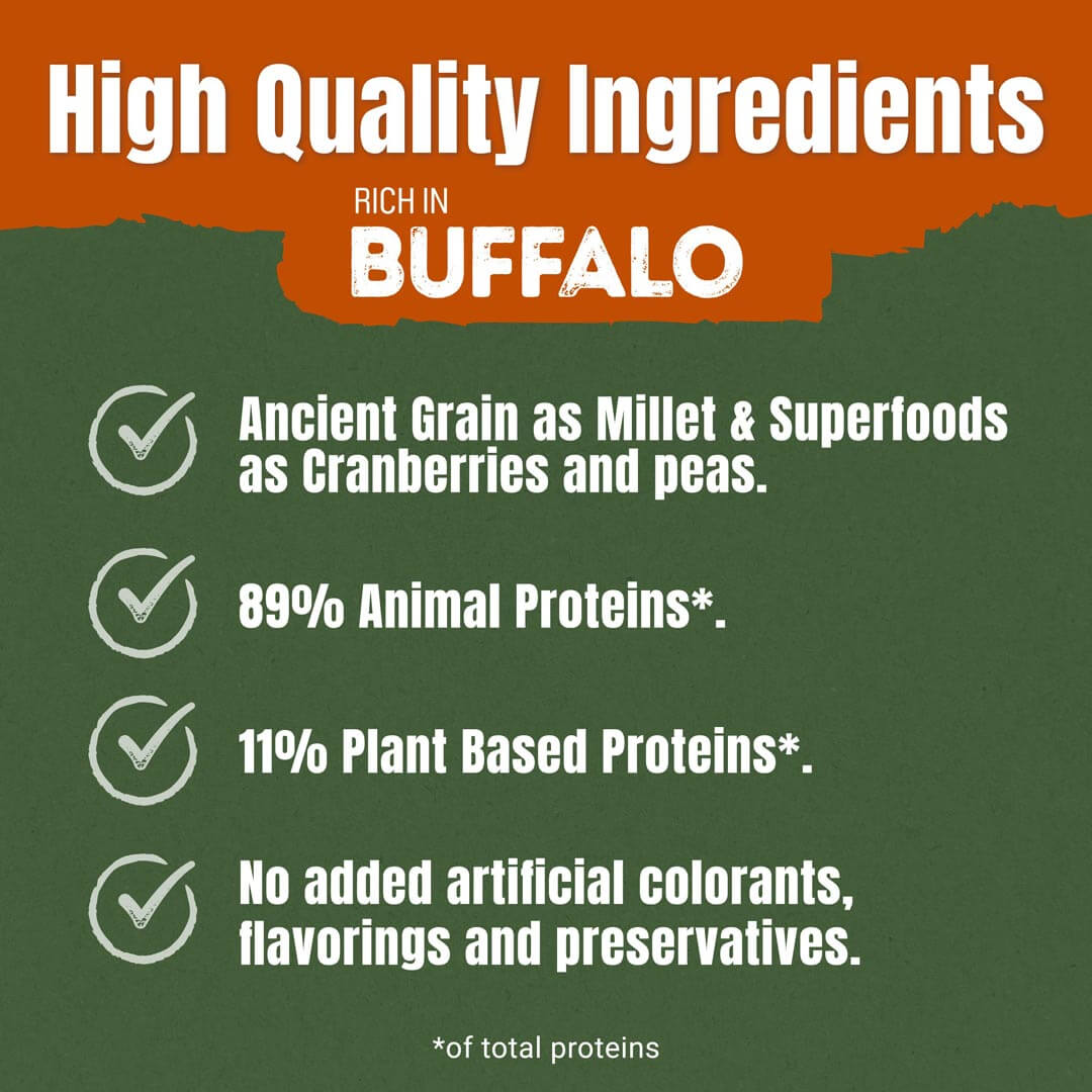 Adventuros Ancient Grain and Superfoods Rich in Buffalo Dog Treats 120g