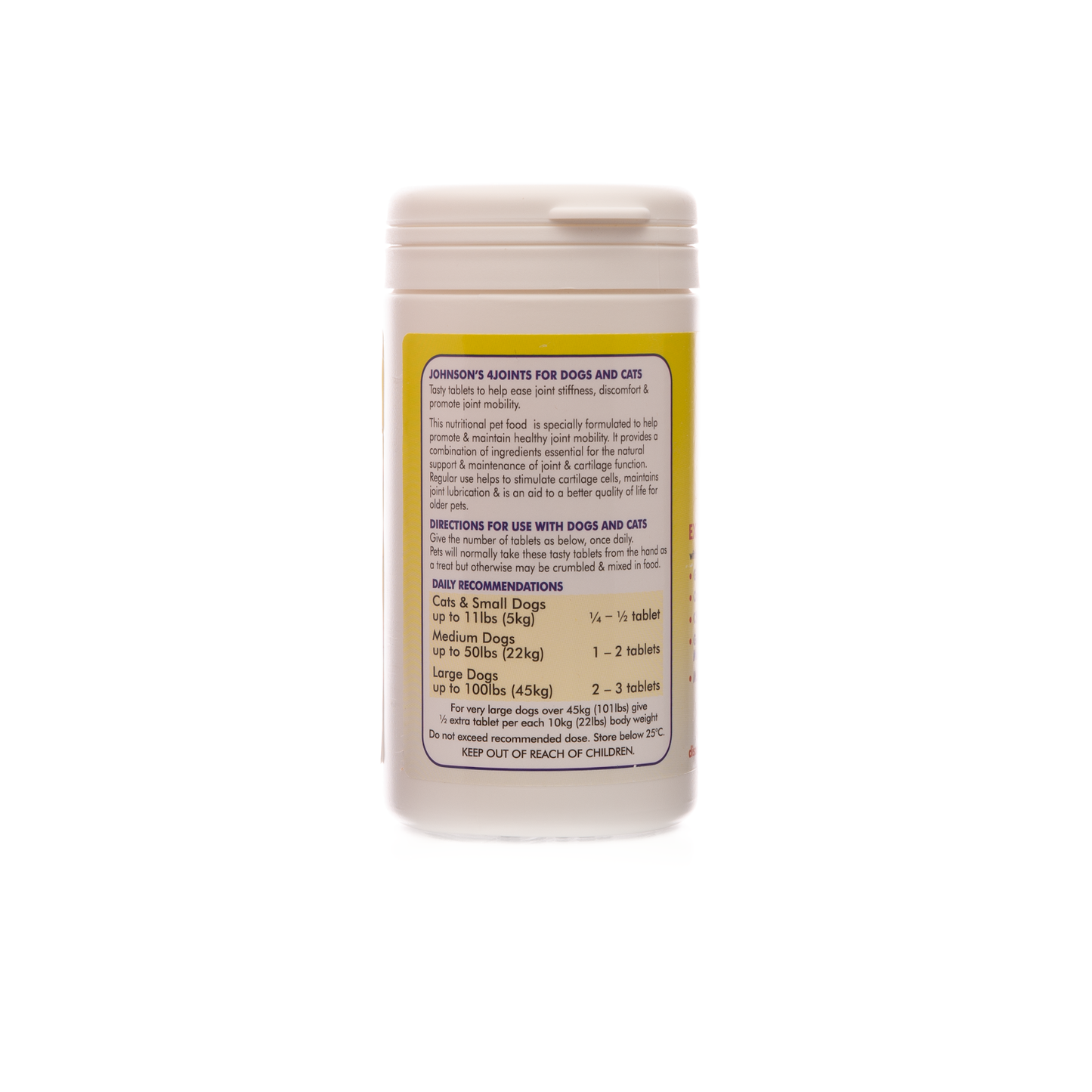Johnsons 4joints Tablets for Dogs & Cats 30 tablets