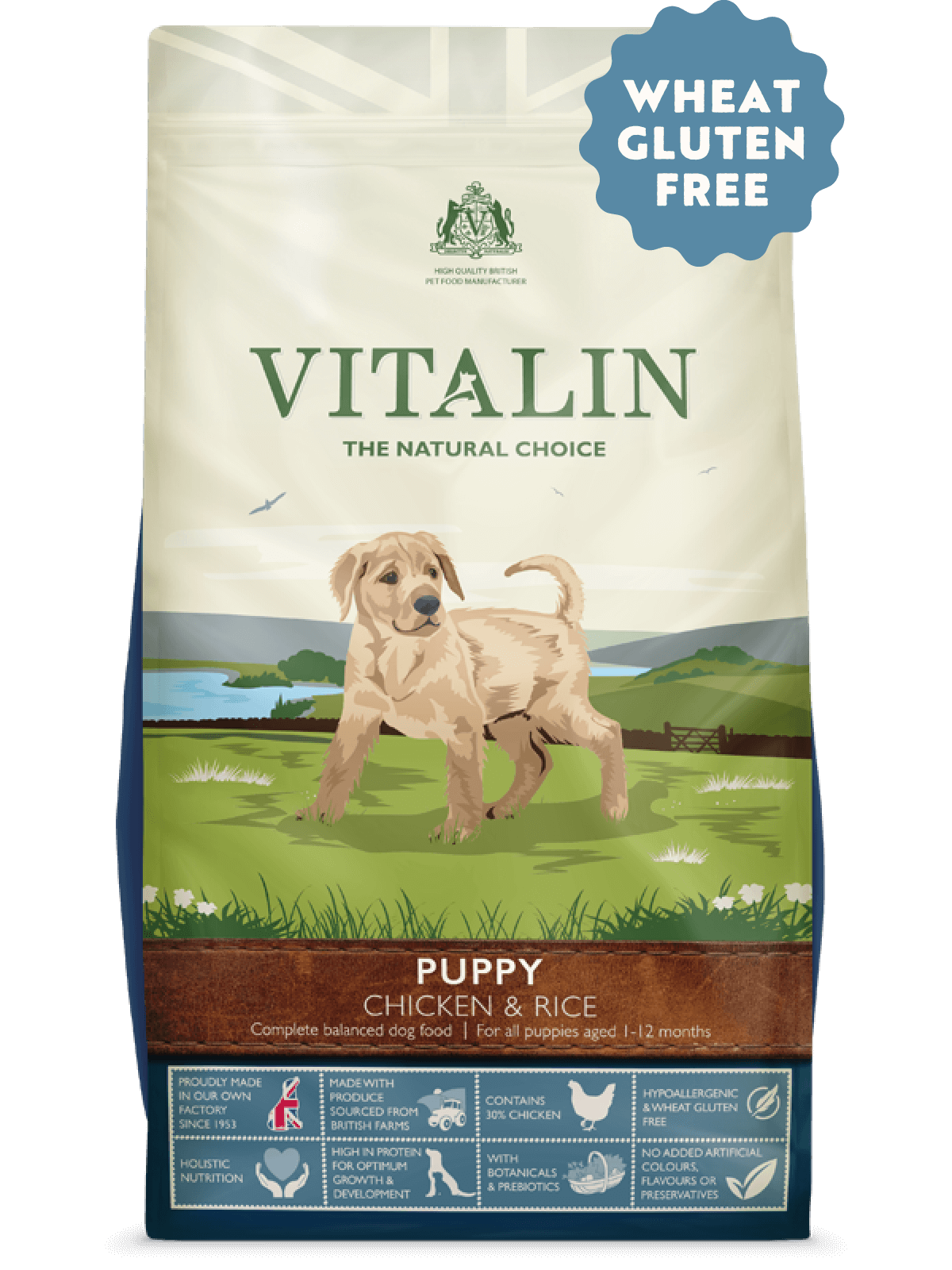 Vitalin Puppy Chicken & Rice Gluten Free Dry Dog Food