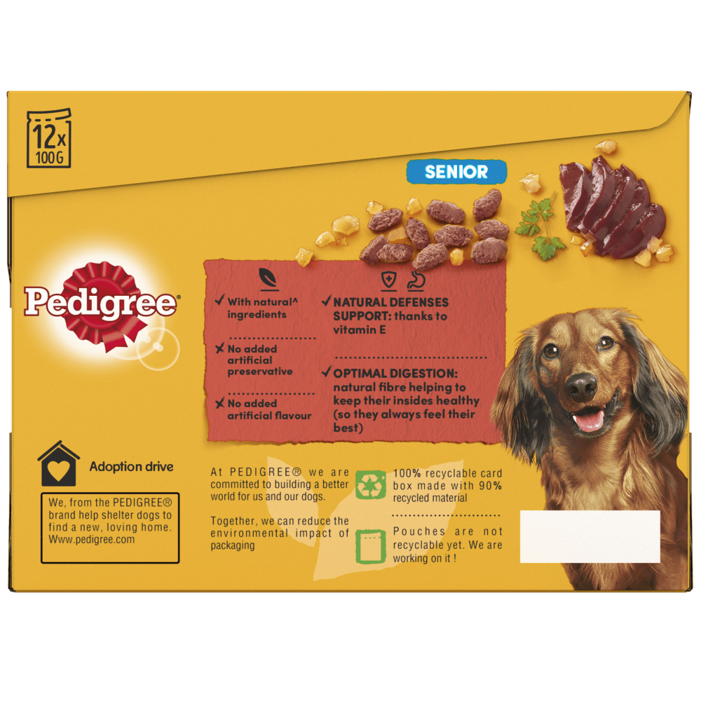 Pedigree Senior Mixed Selection in Jelly Wet Dog Food 12 x 100g