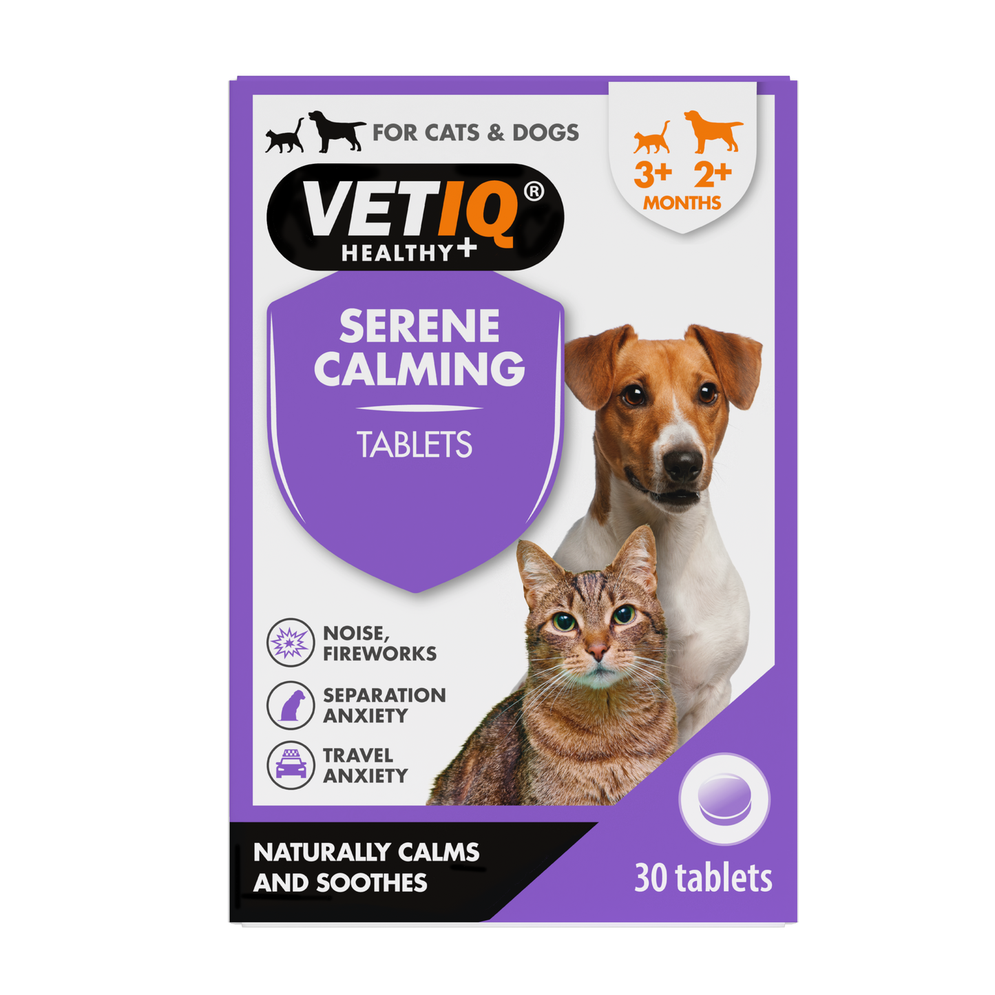 VetIQ Serene UM Calming for Cats & Dogs 30 tablets