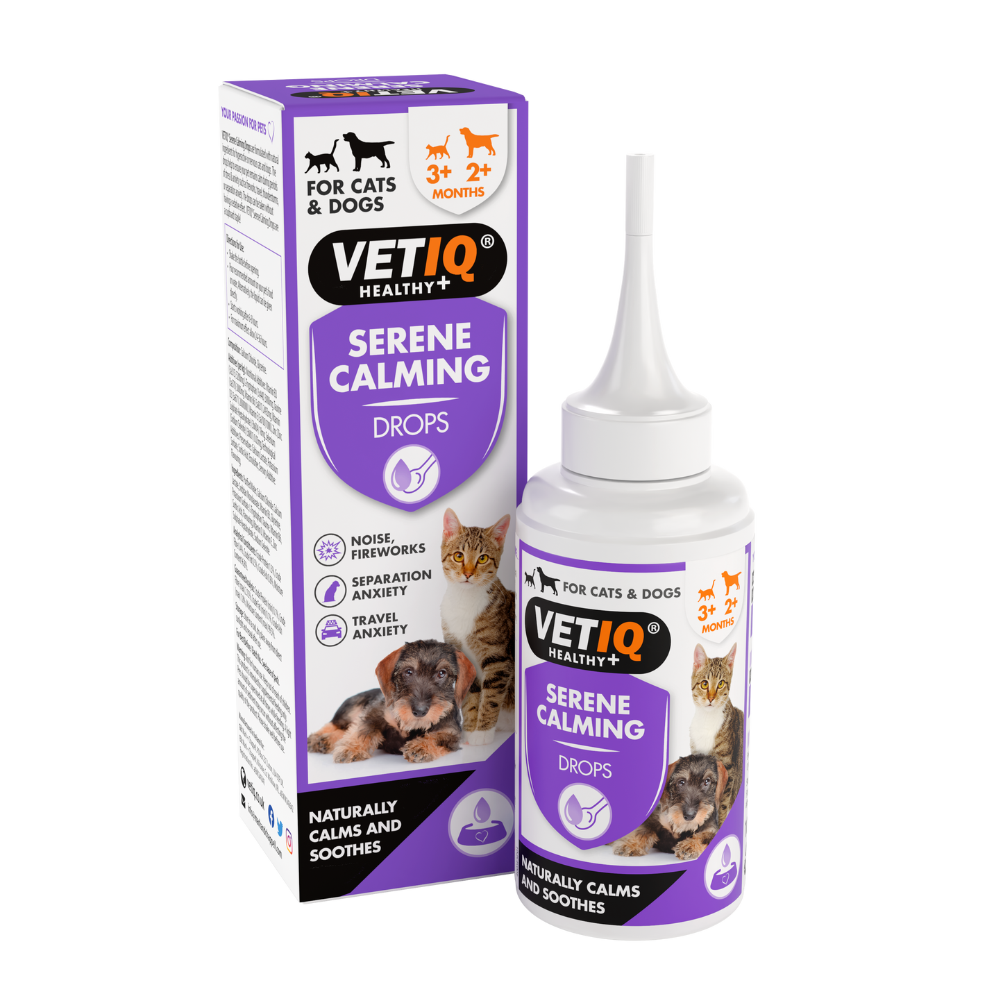 VetIQ Serene UM Drops for Cats & Dogs 100ml