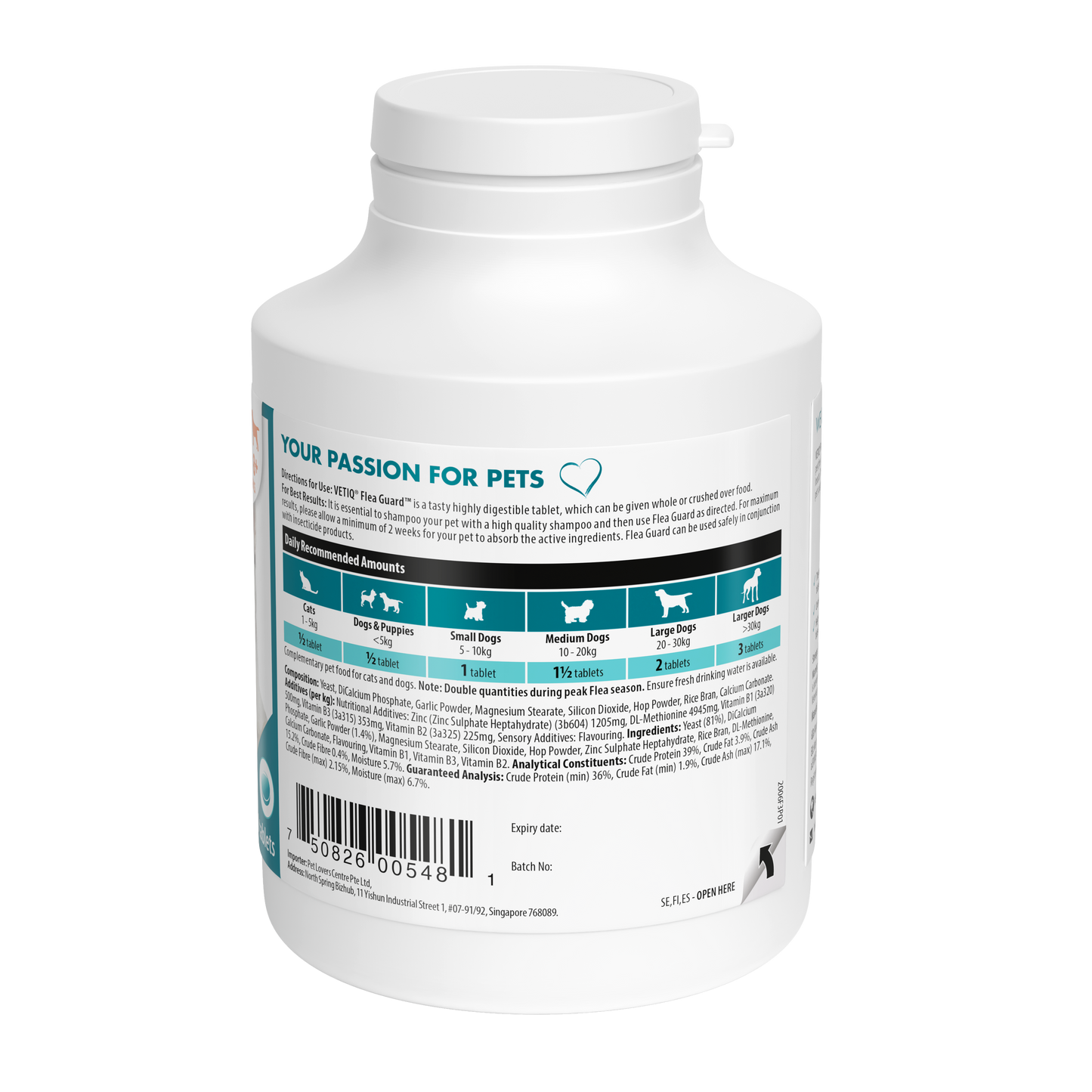 VetIQ Flea Guard Flea & Tick Repellant Tablets 90 tablets