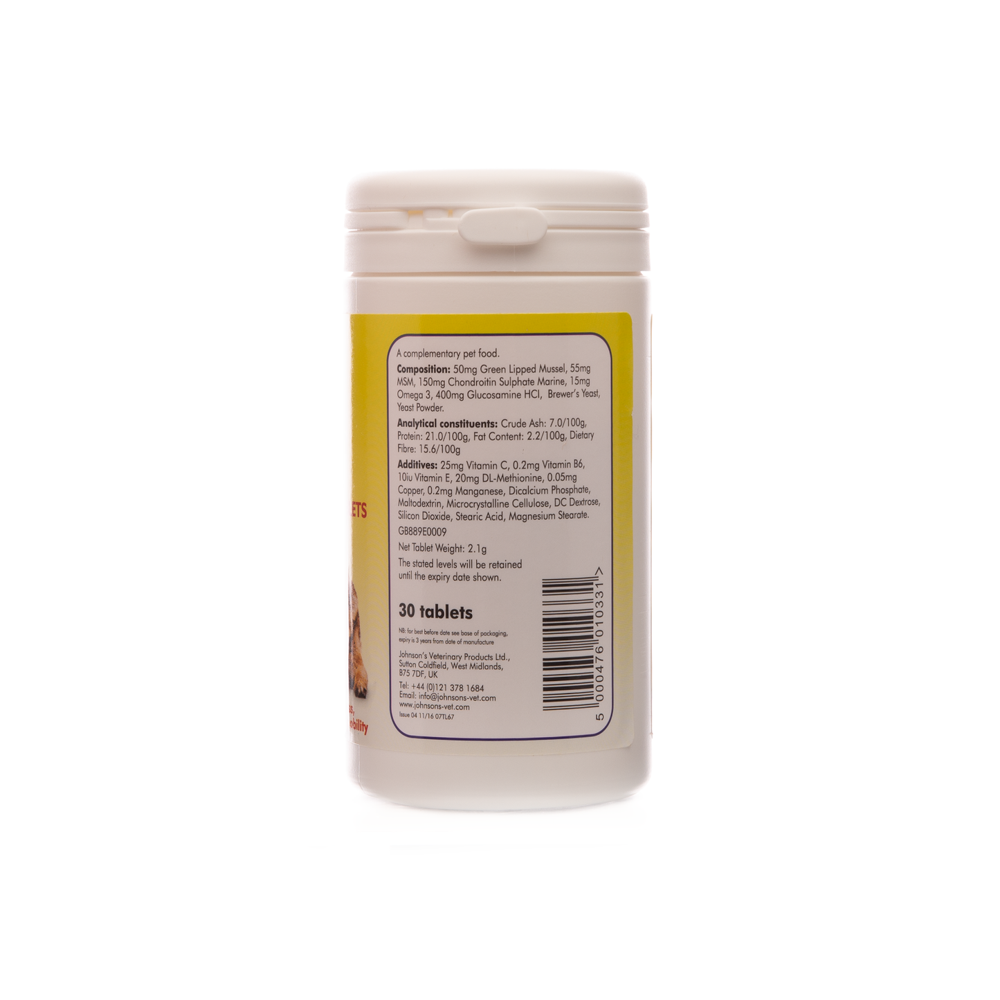 Johnsons 4joints Tablets for Dogs & Cats 30 tablets