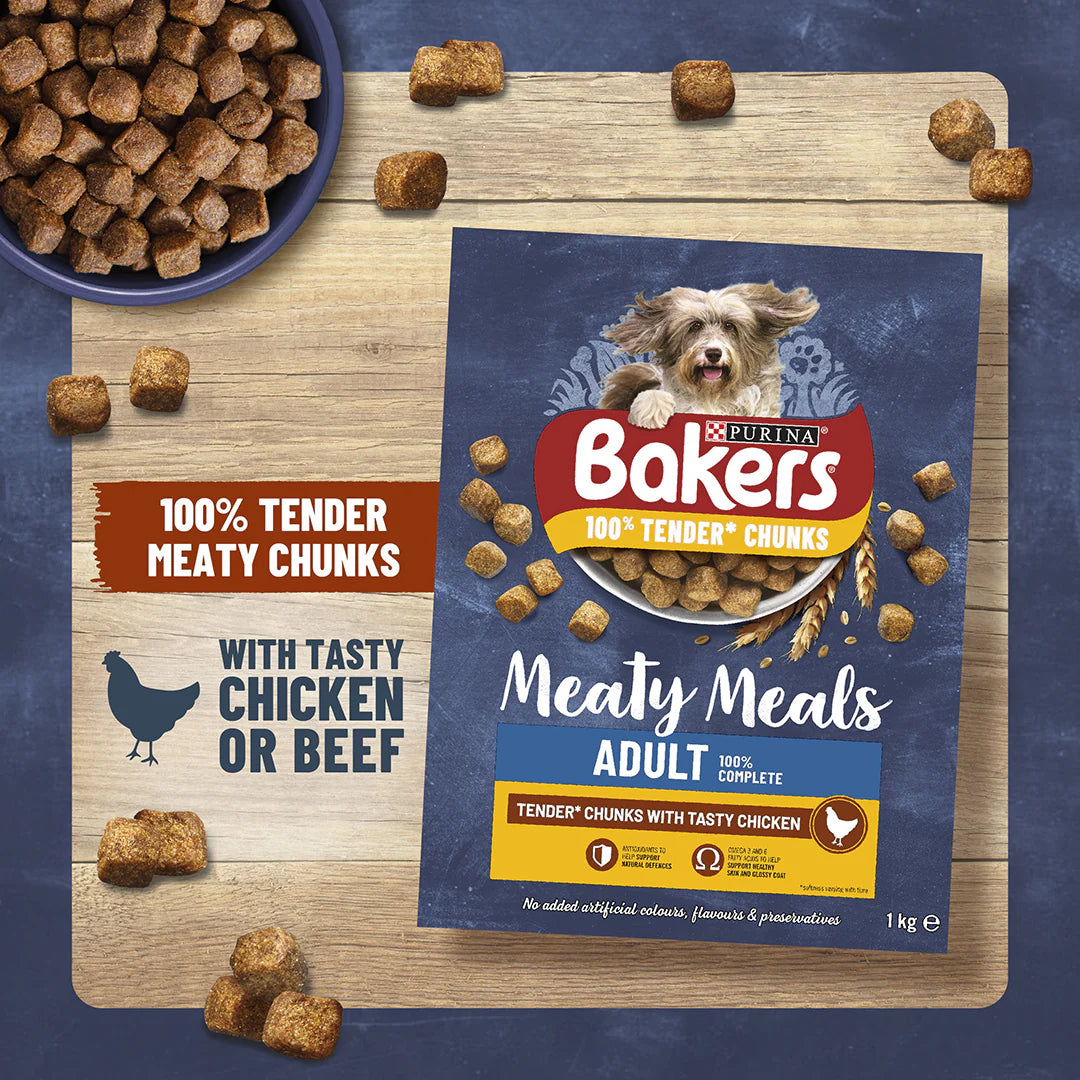 Bakers Adult Meaty Meals Chicken Dry Dog Food