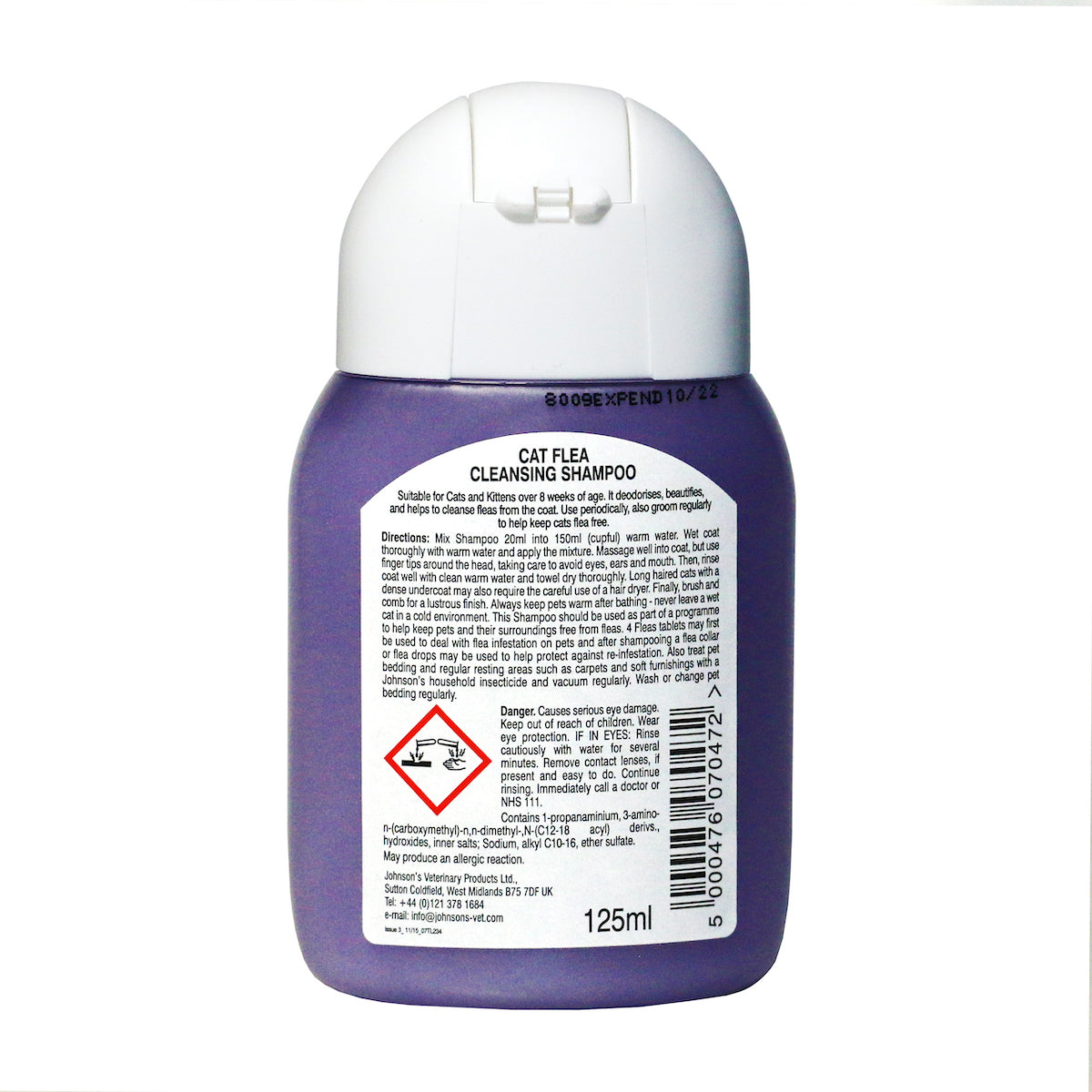 Johnsons Cat Flea Cleansing Shampoo
