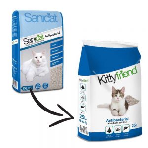 Sanicat Antibacterial White Cat Litter 25L