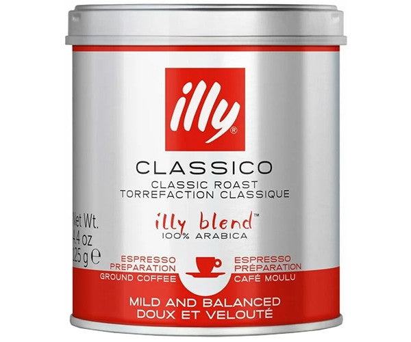illy Classico Medium Roast Ground Coffee 4.4 oz (125g)