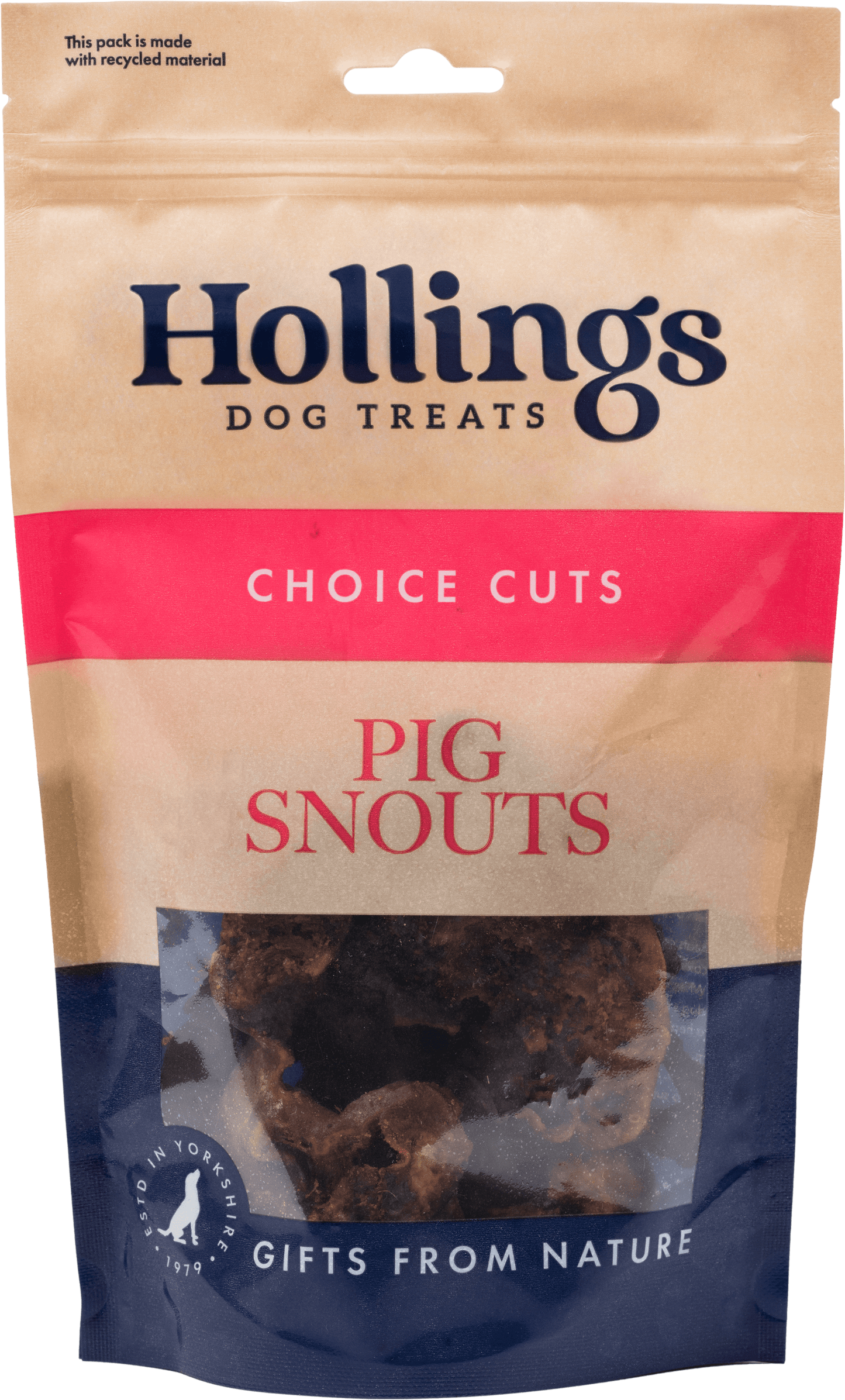 Hollings 100% Natural Pig Snouts 120g