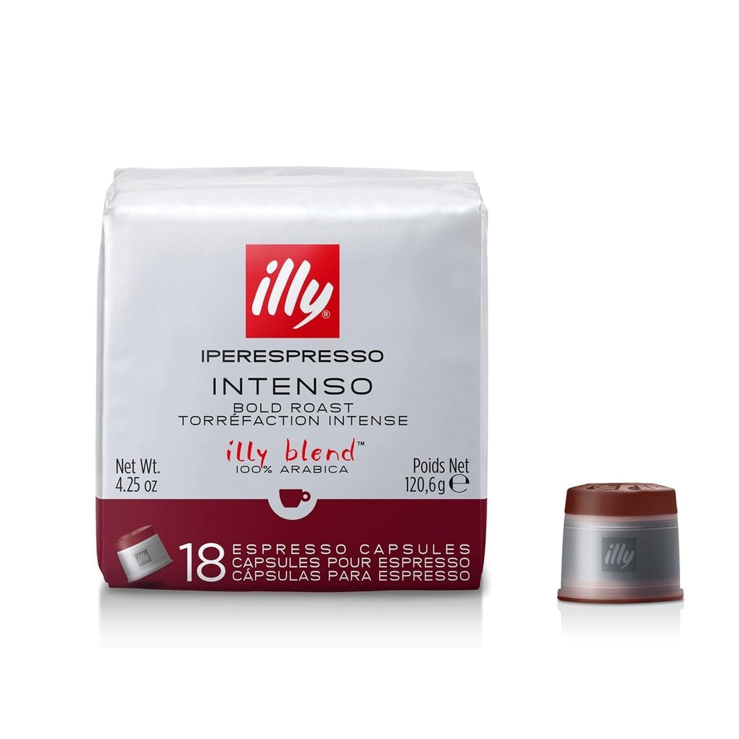 illy Iperespresso Intenso Coffee Capsules 18 Count 4.25 oz (120.6g)