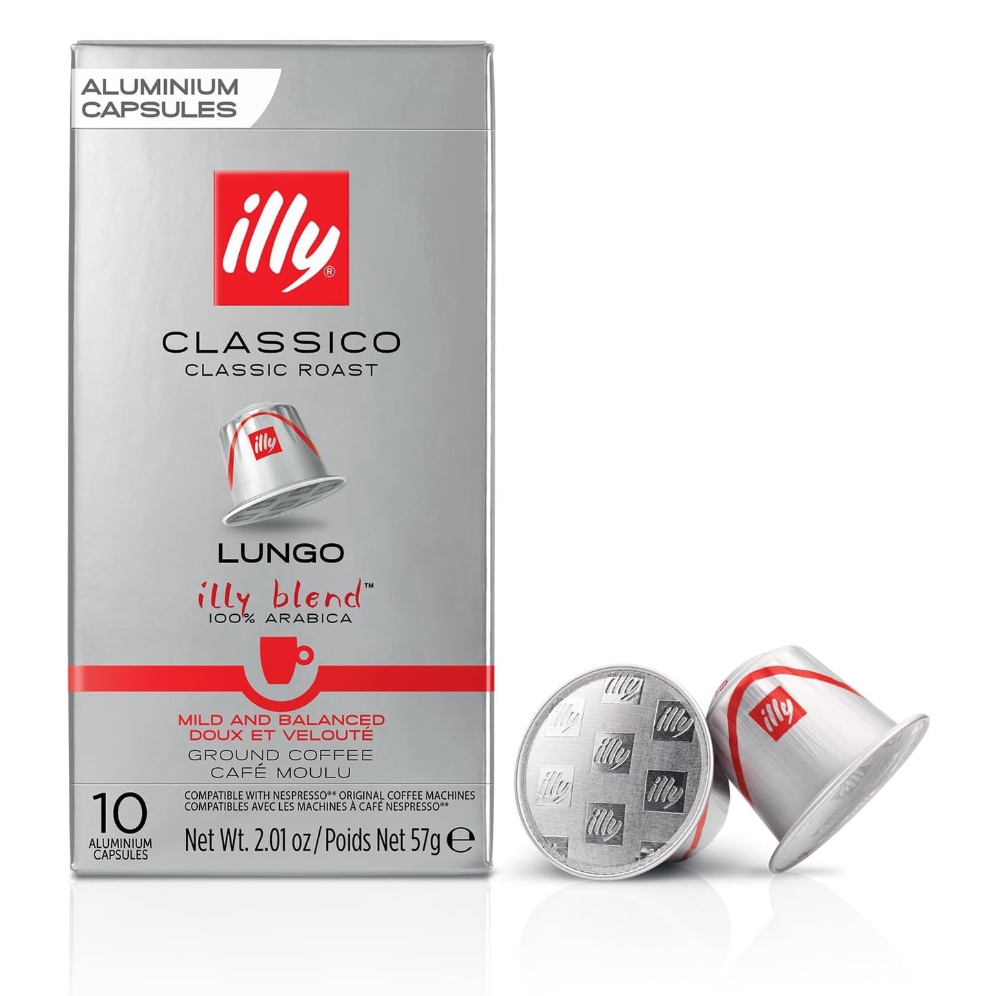 illy Classico Lungo Roast Coffee K-Cups 10 Count 2.01 oz (57g)