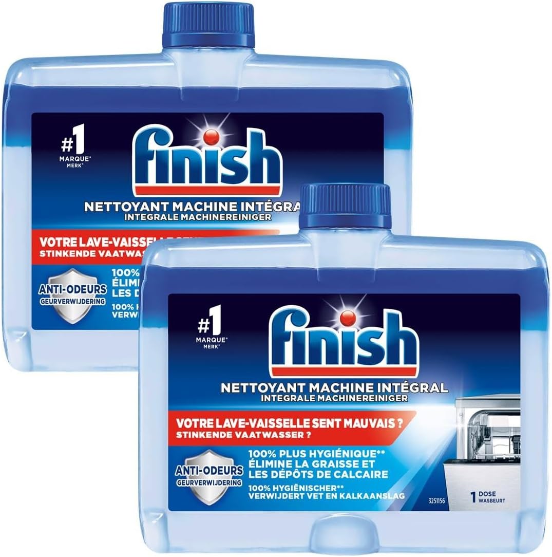 Finish Dishwasher Cleaner Dual Action 250ml (Pack of 2)