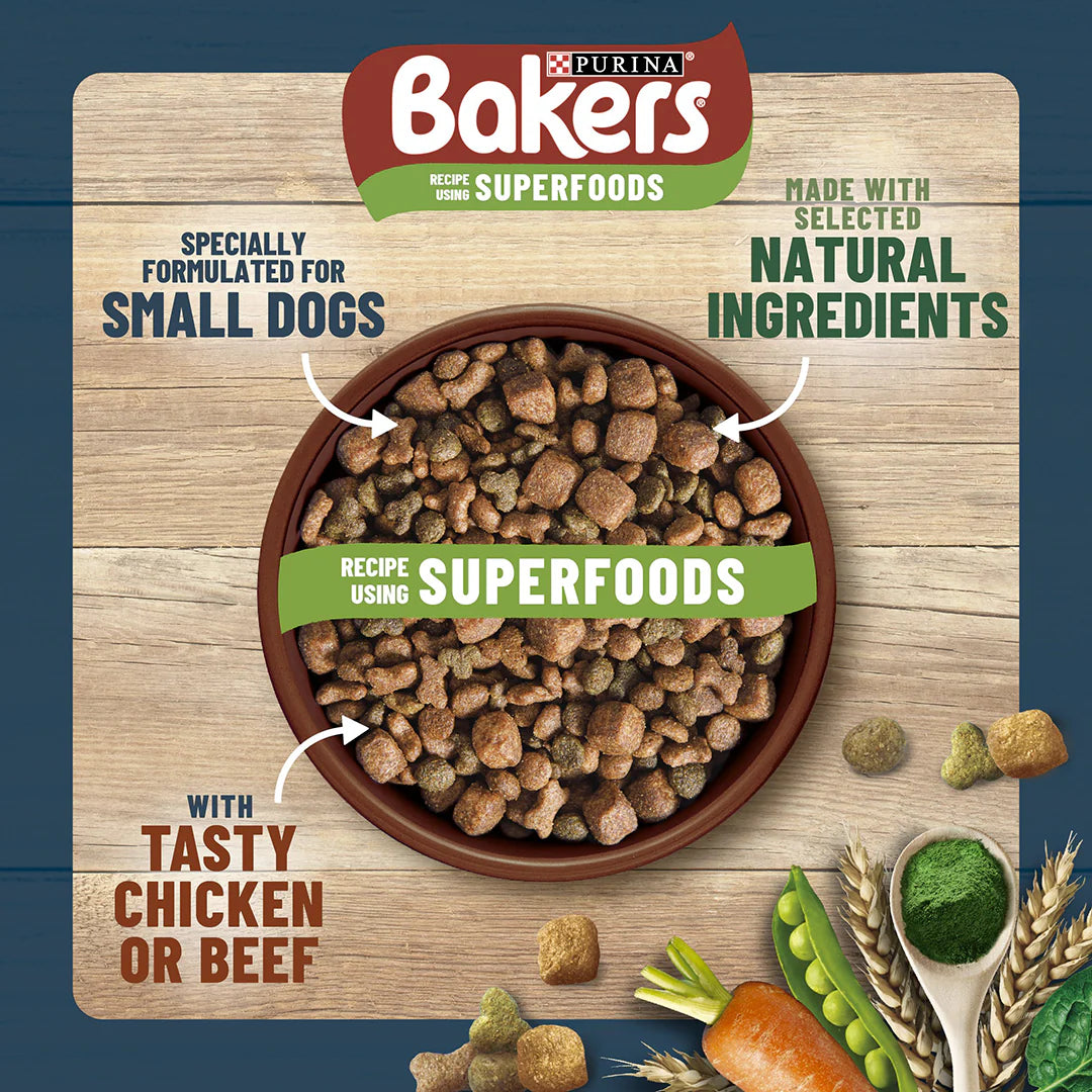 Bakers Adult Small Dog Chicken with Vegetables Dry Dog Food