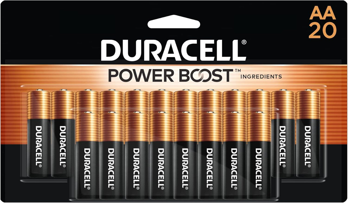 Duracell Coppertop AA Batteries with Power Boost, 20/Pack