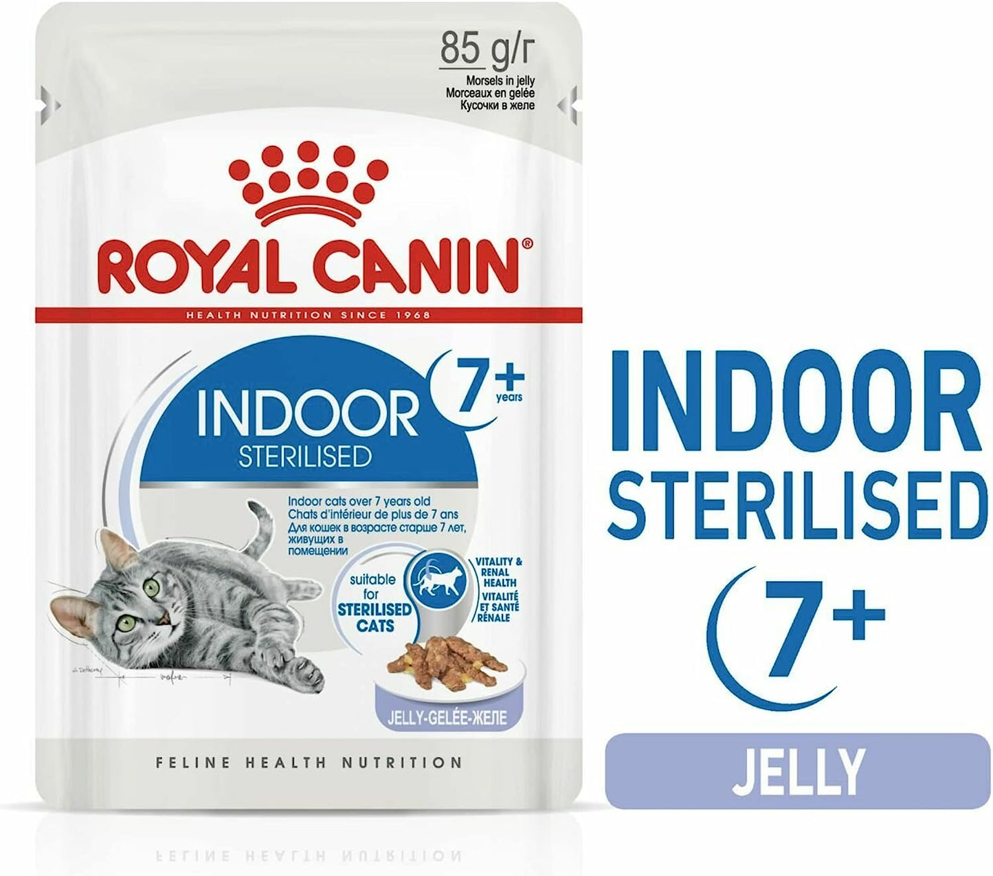 Royal Canin Adult Indoor 7+ Sterilised Jelly Wet Cat Food