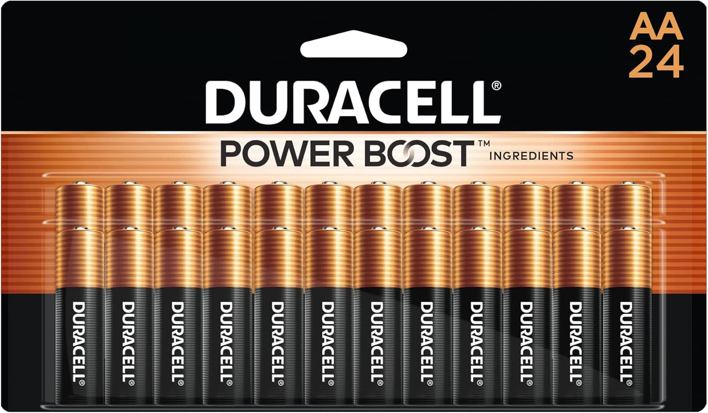 Duracell Coppertop AA Batteries with Power Boost, 24/Pack