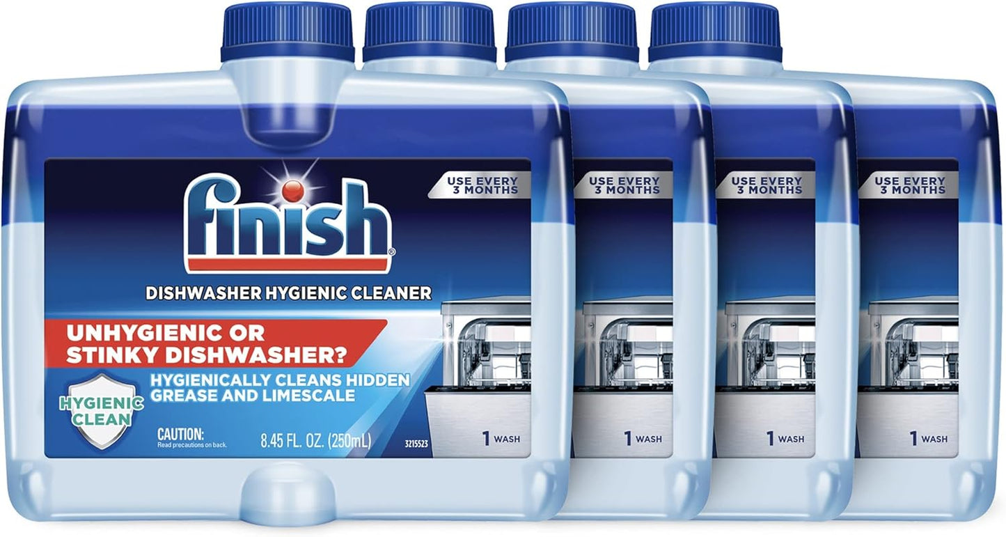 Finish Dishwasher Cleaner Dual Action 250ml (Pack of 4)