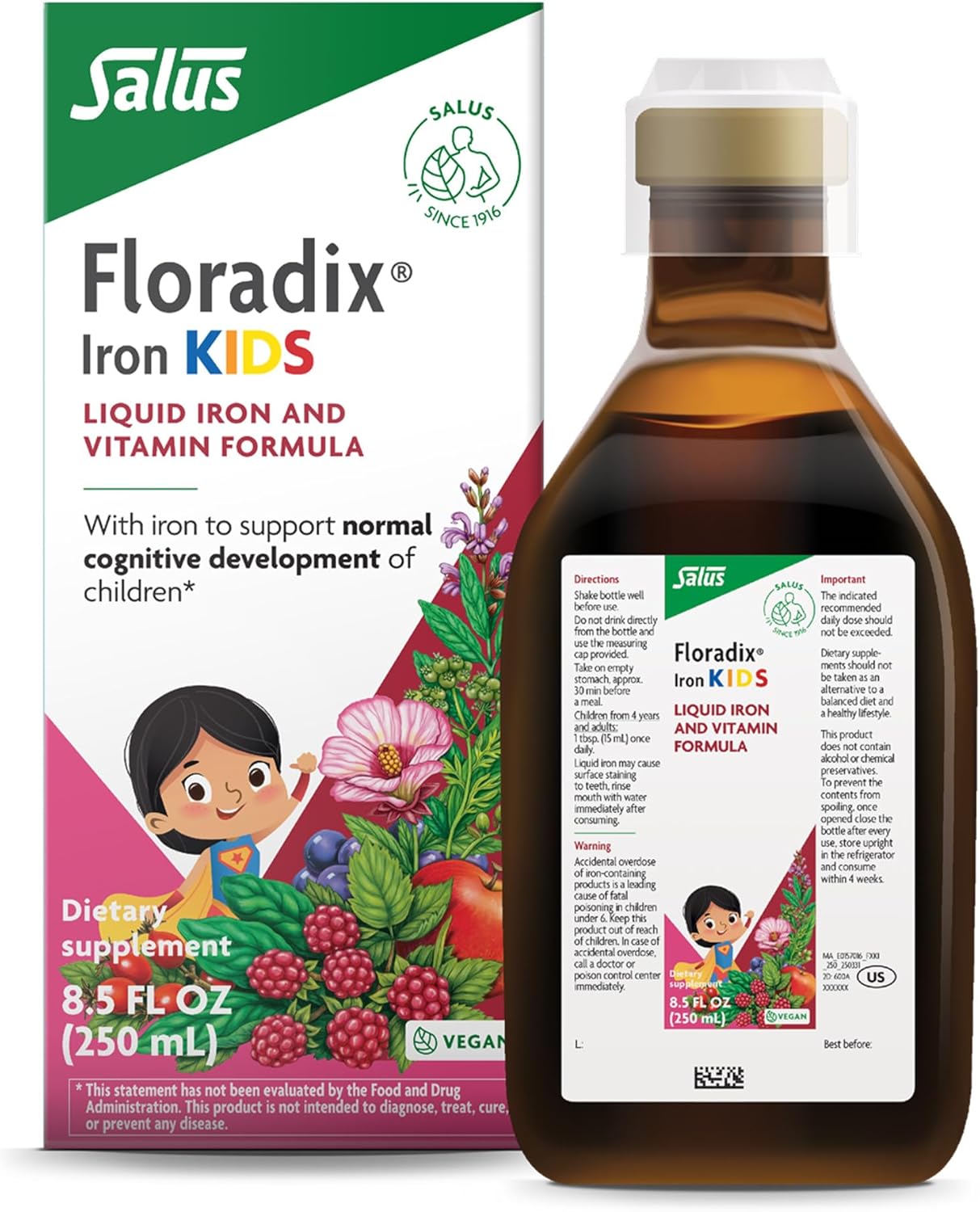Floradix Iron Kids 8.5 fl oz (250ml)