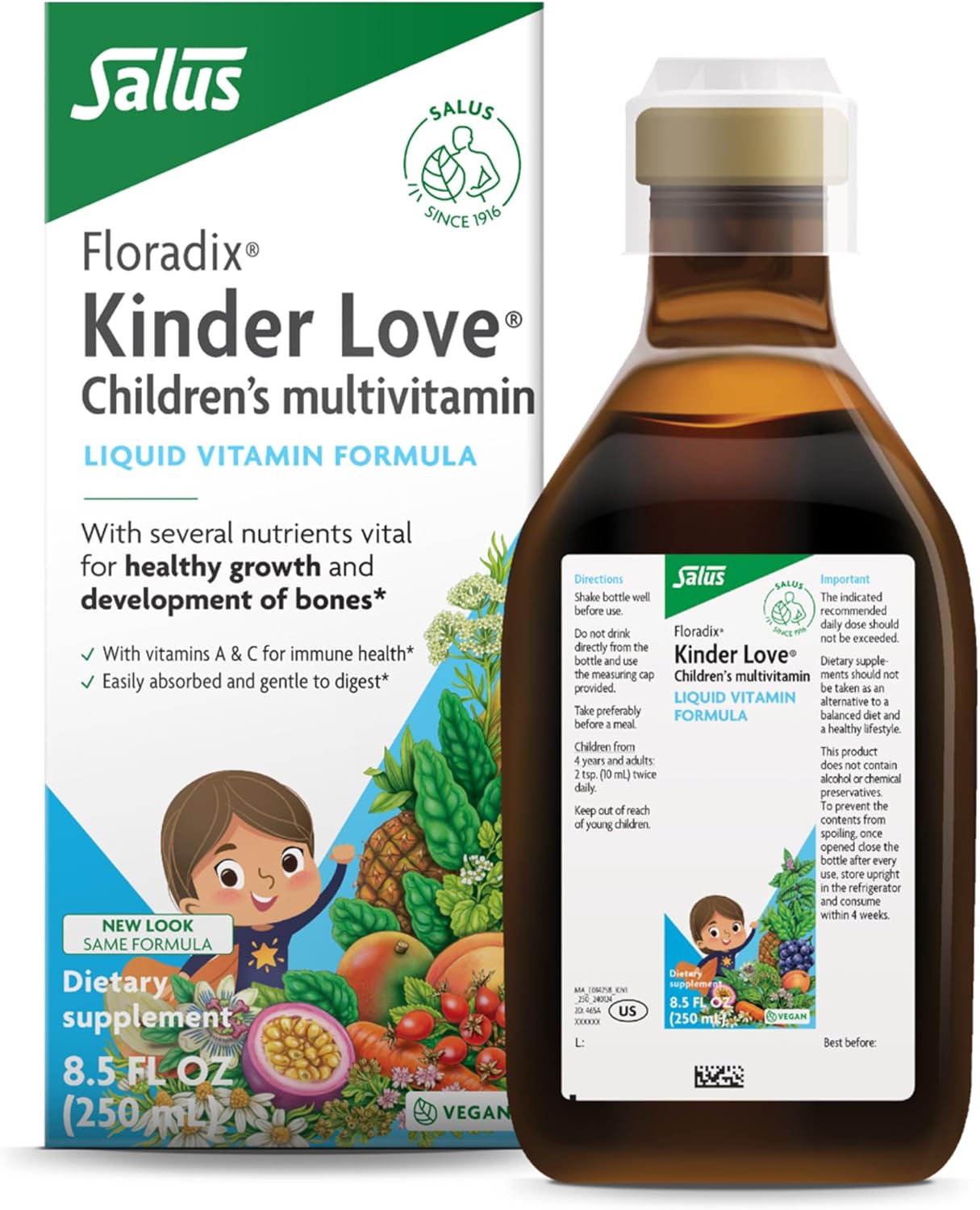 Floradix Kinder Love Children's Multivitamin 8.5 fl oz (250ml)