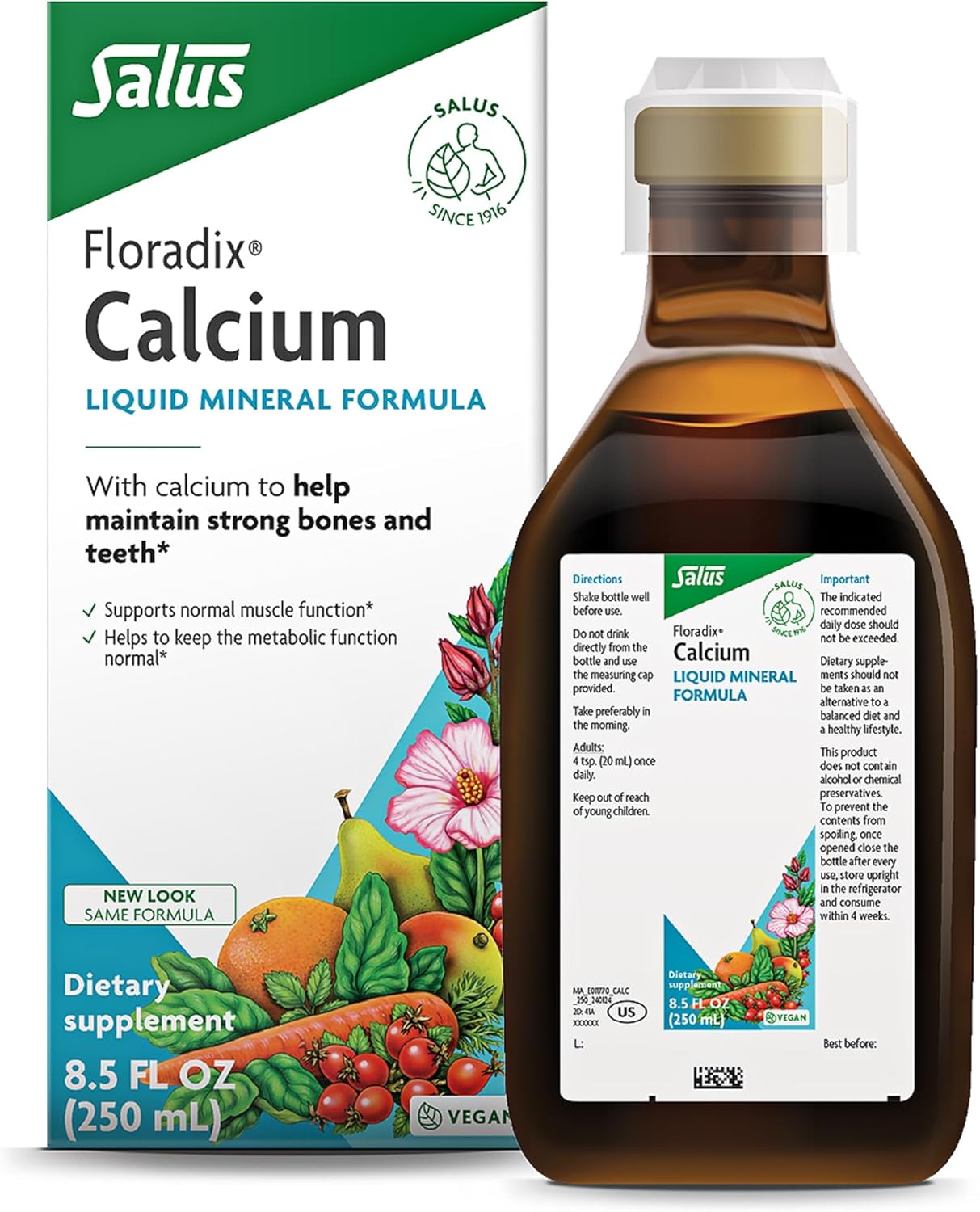 Floradix Calcium Liquid Supplement 8.5 fl oz (250ml)