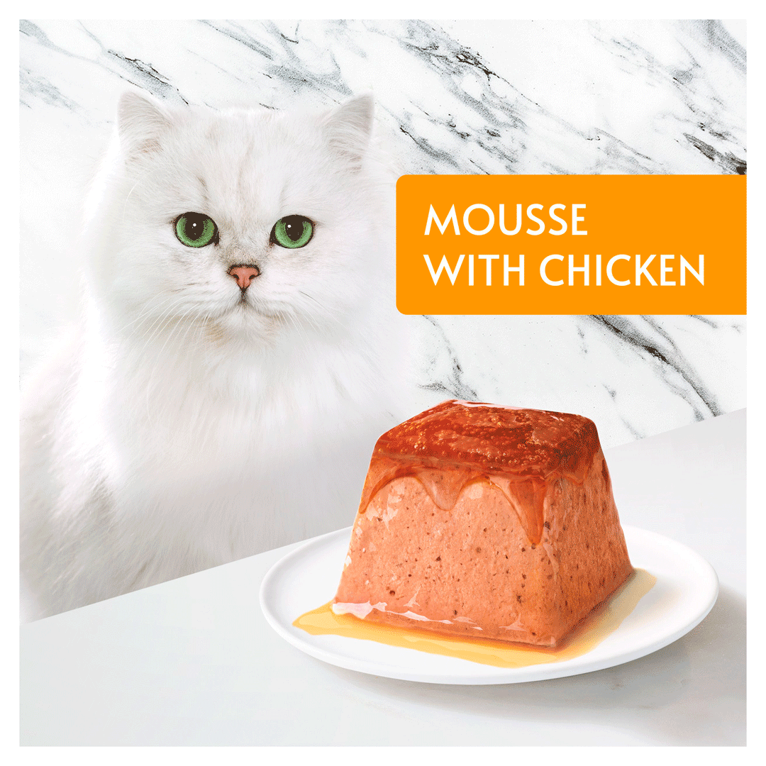 Gourmet Adult Revelations Mousse with Chicken Wet Cat Food 4 x 57g