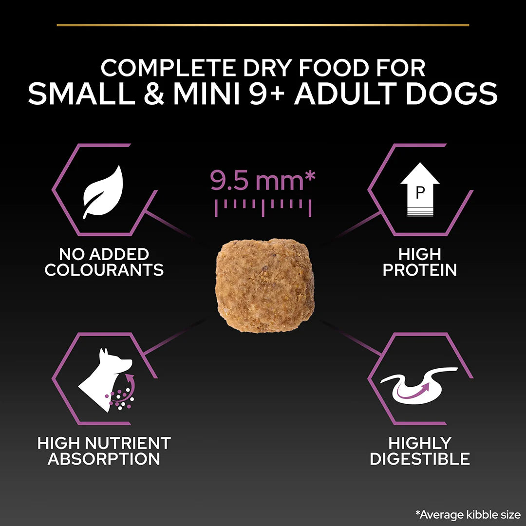 Pro Plan Small and Mini Adult 9+ Senior Age Defence Chicken Dry Dog Food 3kg