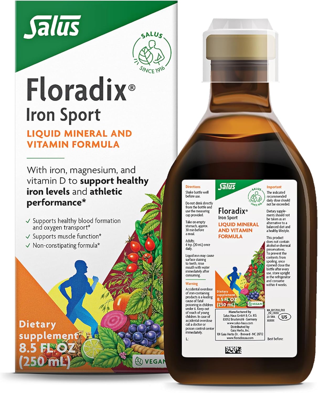 Floradix Iron Sport 8.5 fl oz (250ml)