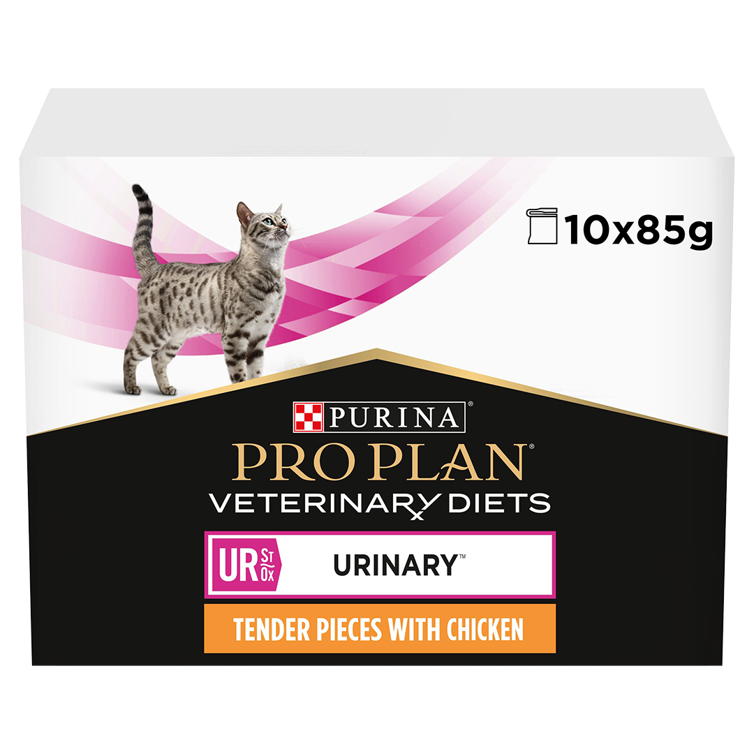 Pro Plan Veterinary UR Urinary with Chicken Wet Cat Food 10 x 85g