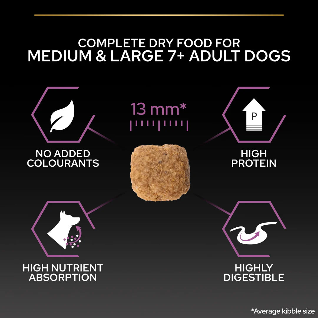 Pro Plan Medium and Large Adult 7+ Age Defence Chicken Dry Dog Food