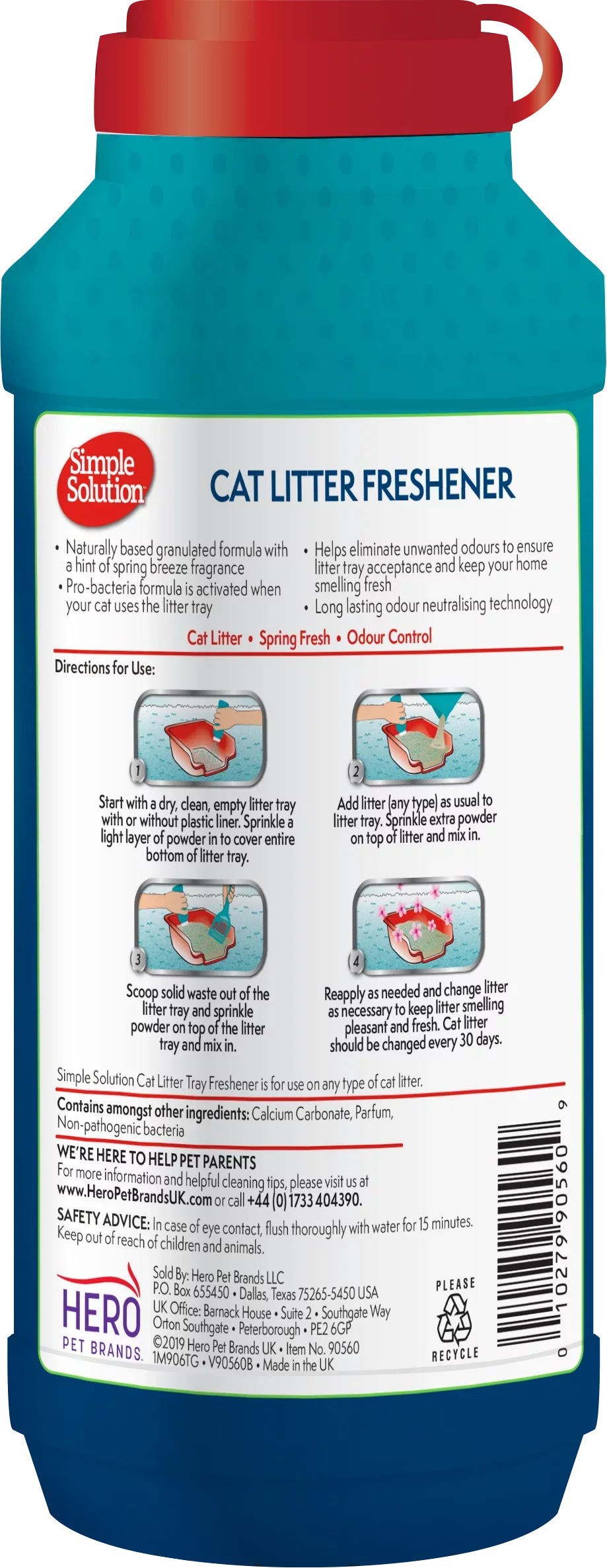 Simple Solution Cat Litter Freshener Granules 600g