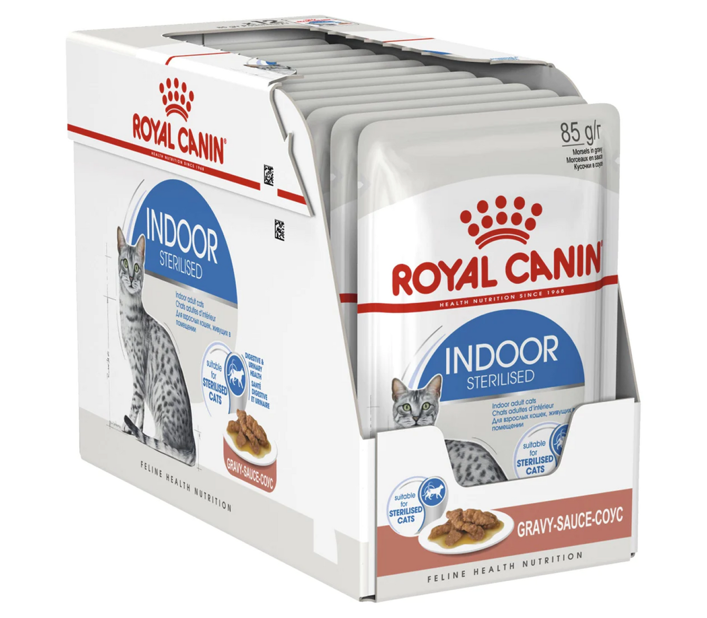 Royal Canin Adult Indoor Sterilised Morsels In Gravy Wet Cat Food