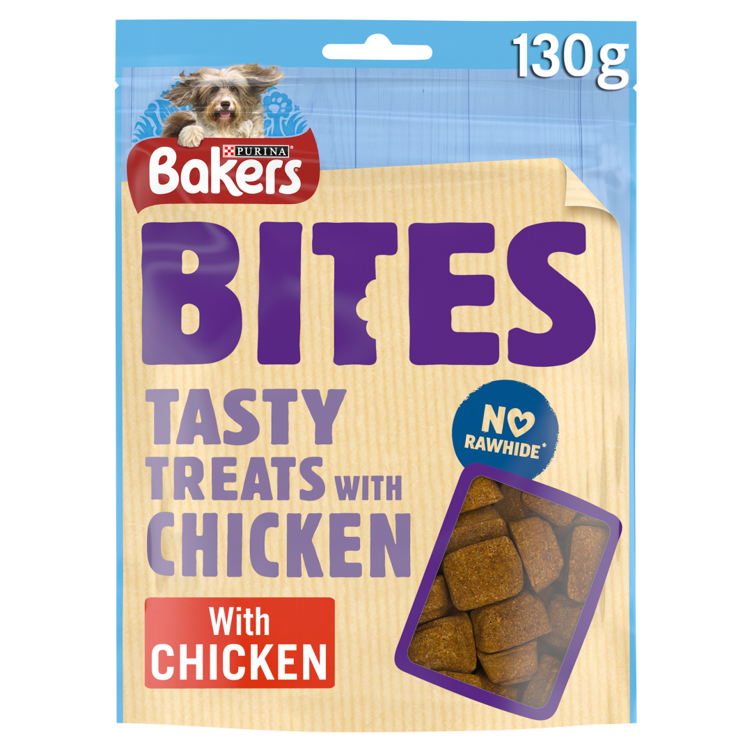 Bakers Bites with Chicken Dog Treats 130g