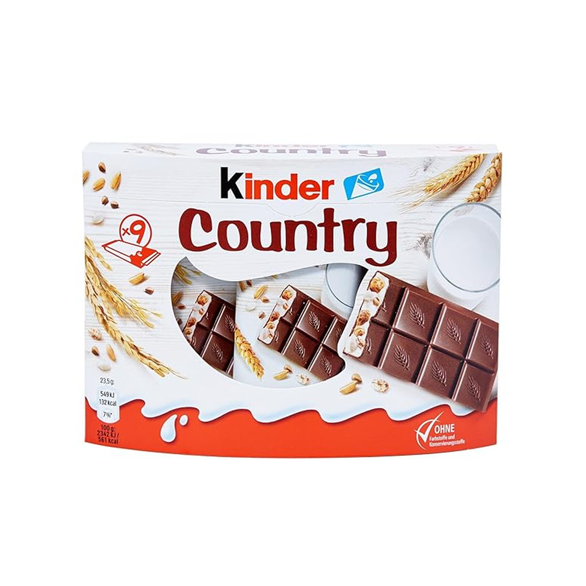 Kinder Country Milk Chocolate Bar 210g