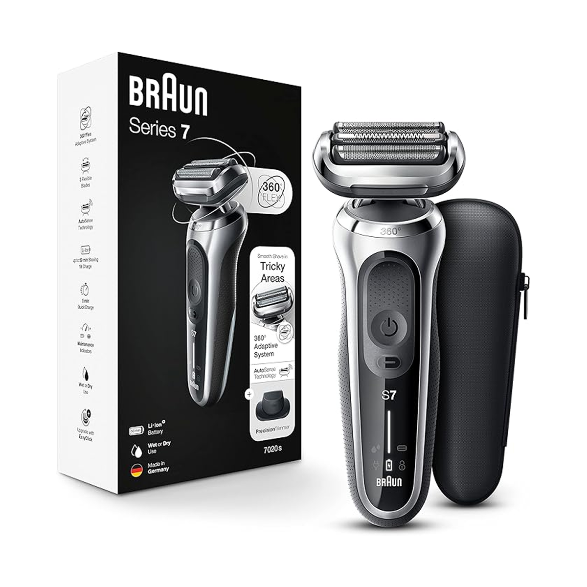 Braun Electric Shaver For Men Series 7 360 Flex 7020S