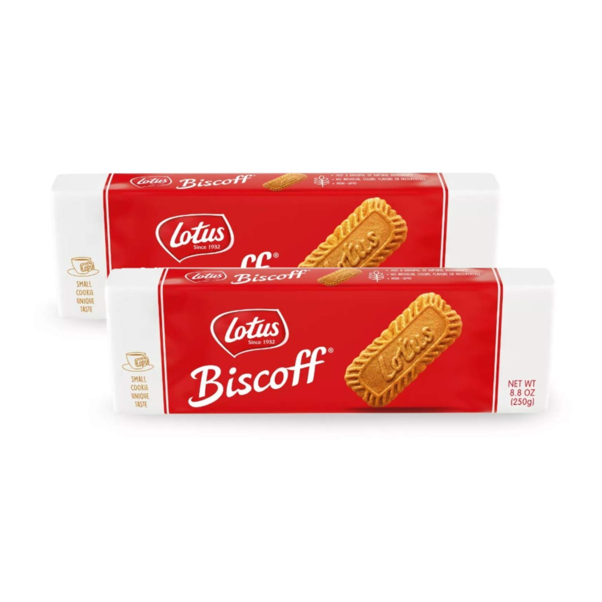 Azeko Lotus Biscoff Caramelised Biscuits 250 g (Pack of 2)