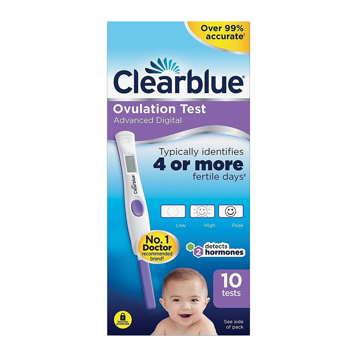 Clearblue Advanced Digital Ovulation Test 10 Sticks