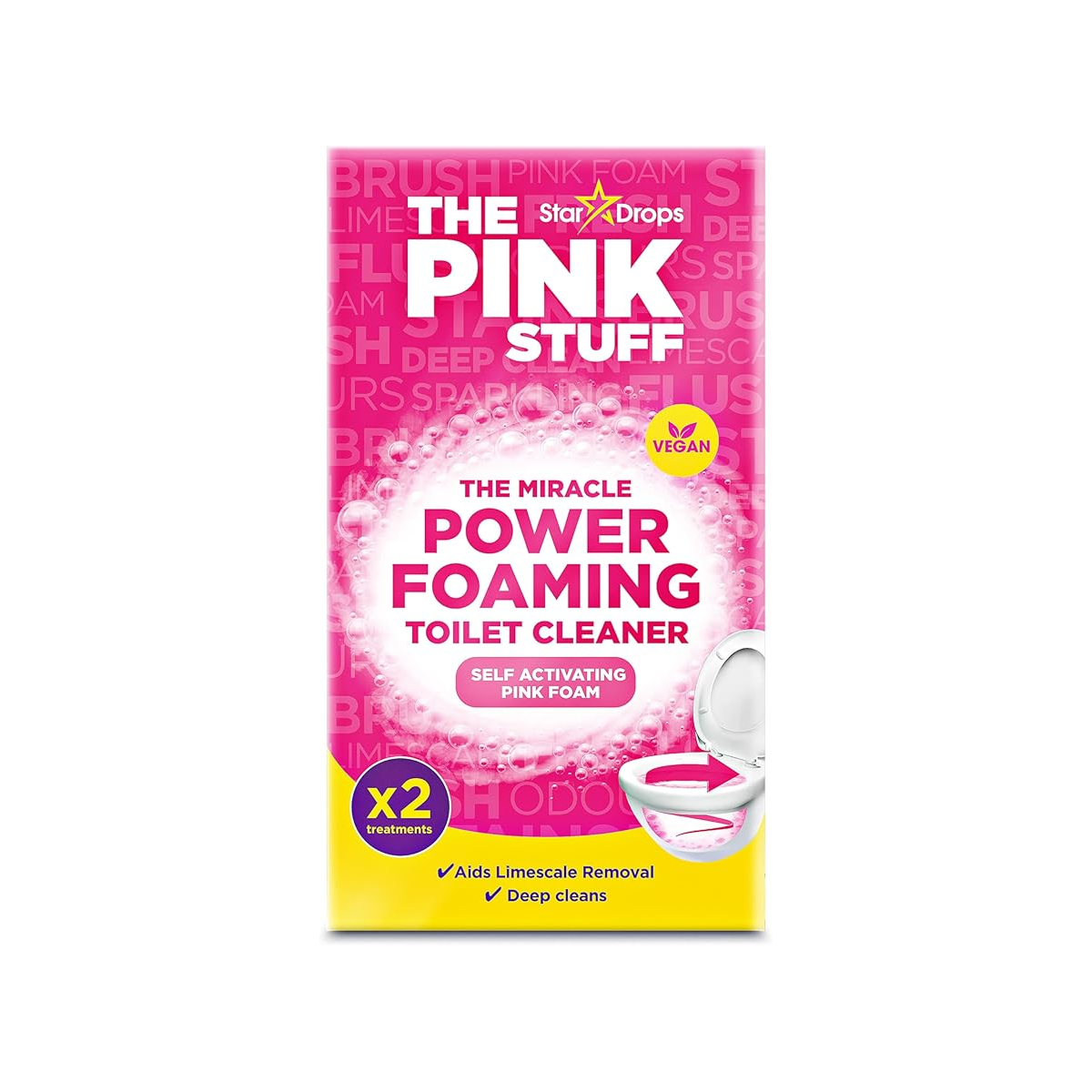 The Pink Stuff Toilet Cleaner Foaming 2 Treatments 200 g